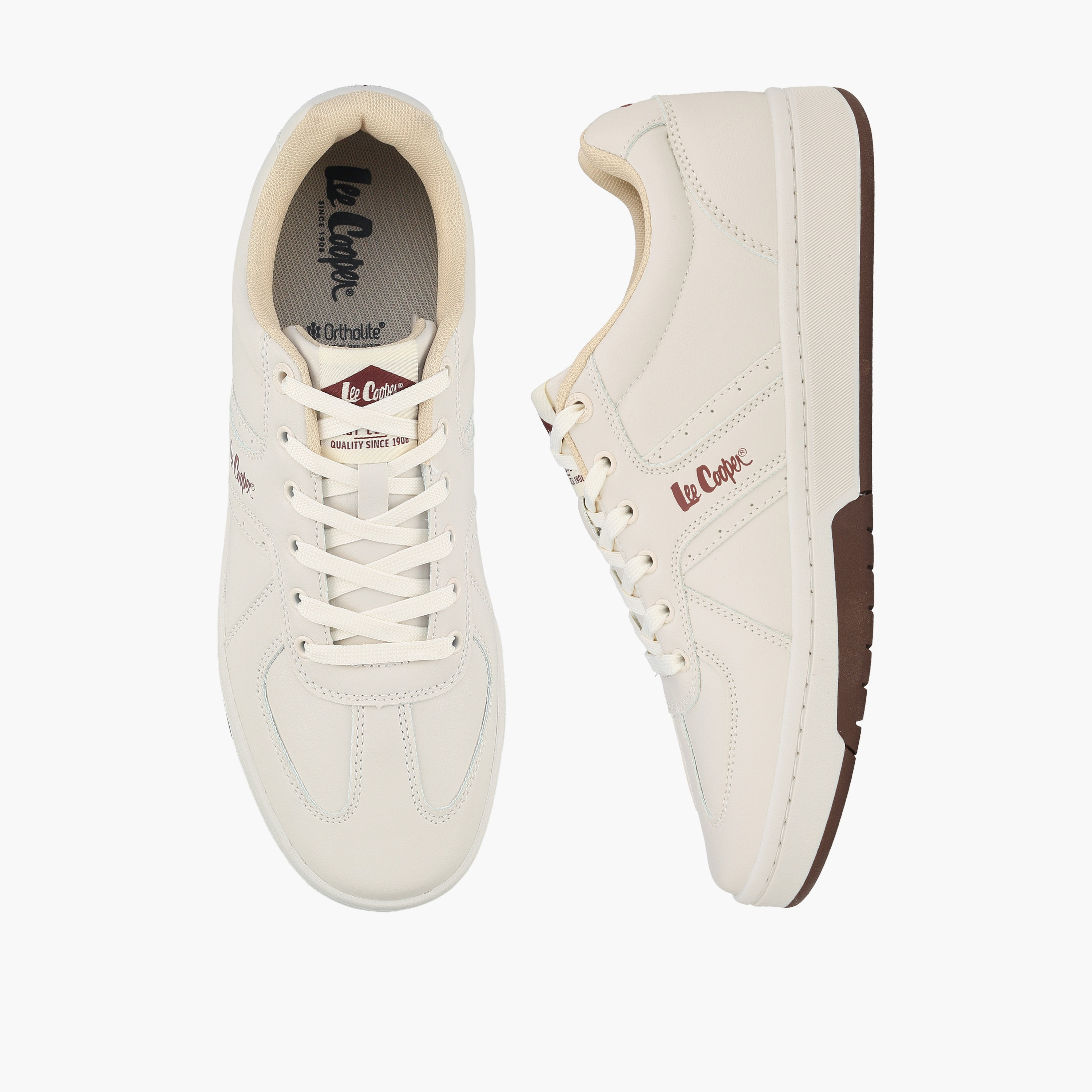 Lee Cooper Men Logo Lace-Up Sneakers-men-shoes-sneakers-image-1