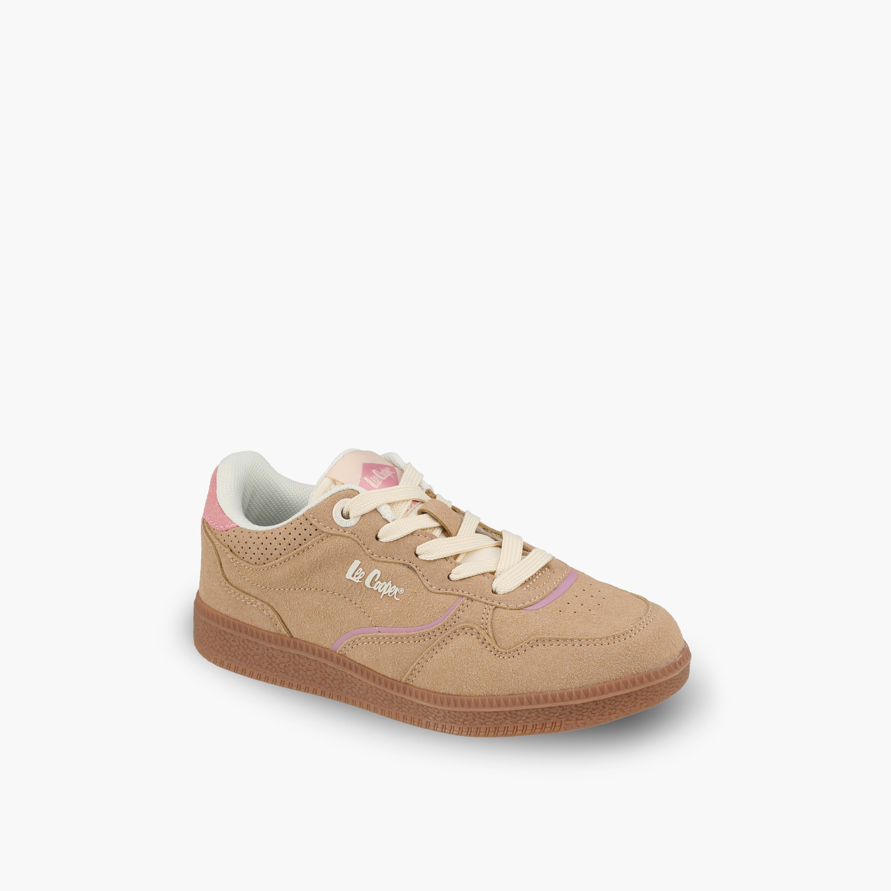 Lee Cooper Girls Panelled Lace-Up Ankle Sneakers-girls-shoes-sneakers-image-2