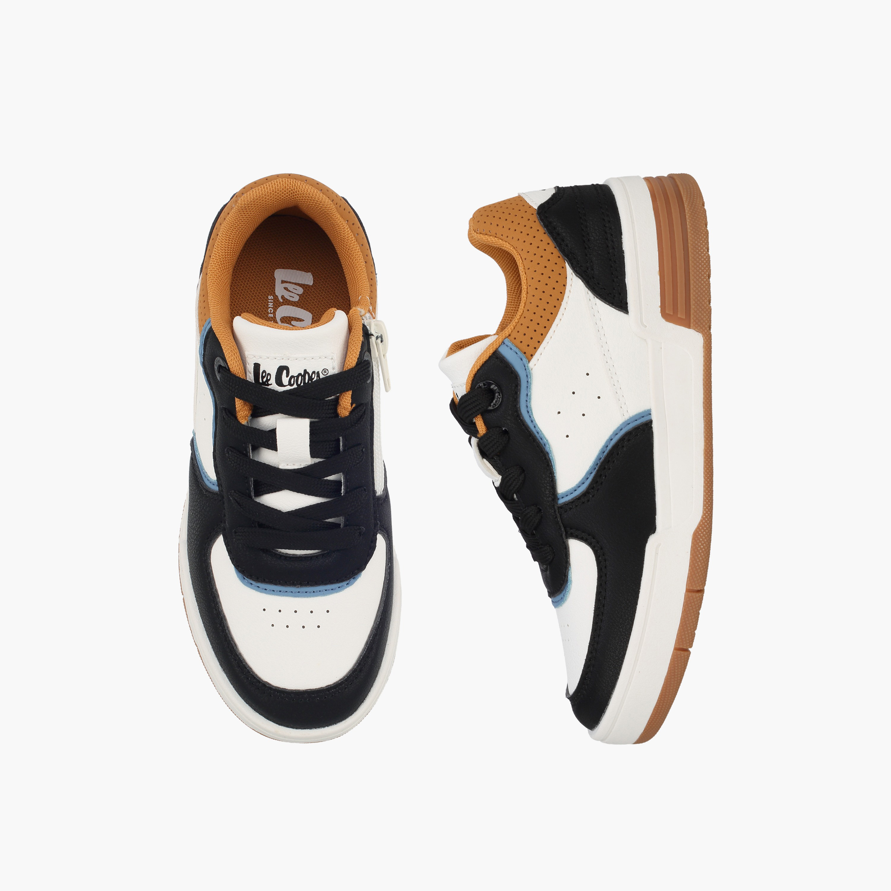 حذاء سنيكرز طول الكاحل برباط للأولاد من لي كوبر-boys-shoes-sneakers-image-1