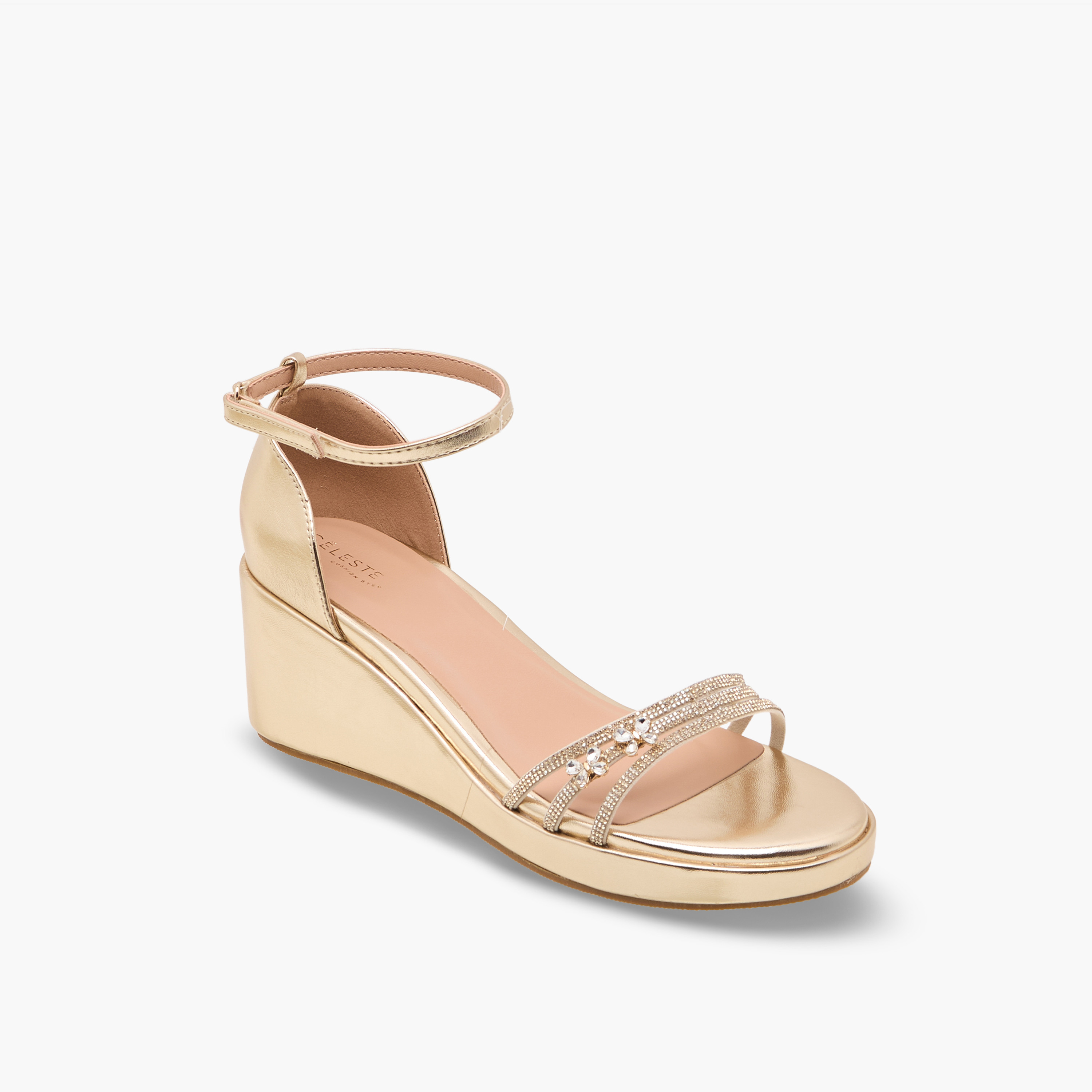 صندل مزين بكعب ويدج للبنات من سيليست-girls-shoes-sandals-image-2