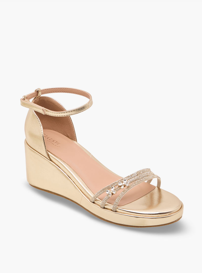 صندل مزين بكعب ويدج للبنات من سيليست-girls-shoes-sandals-image-2
