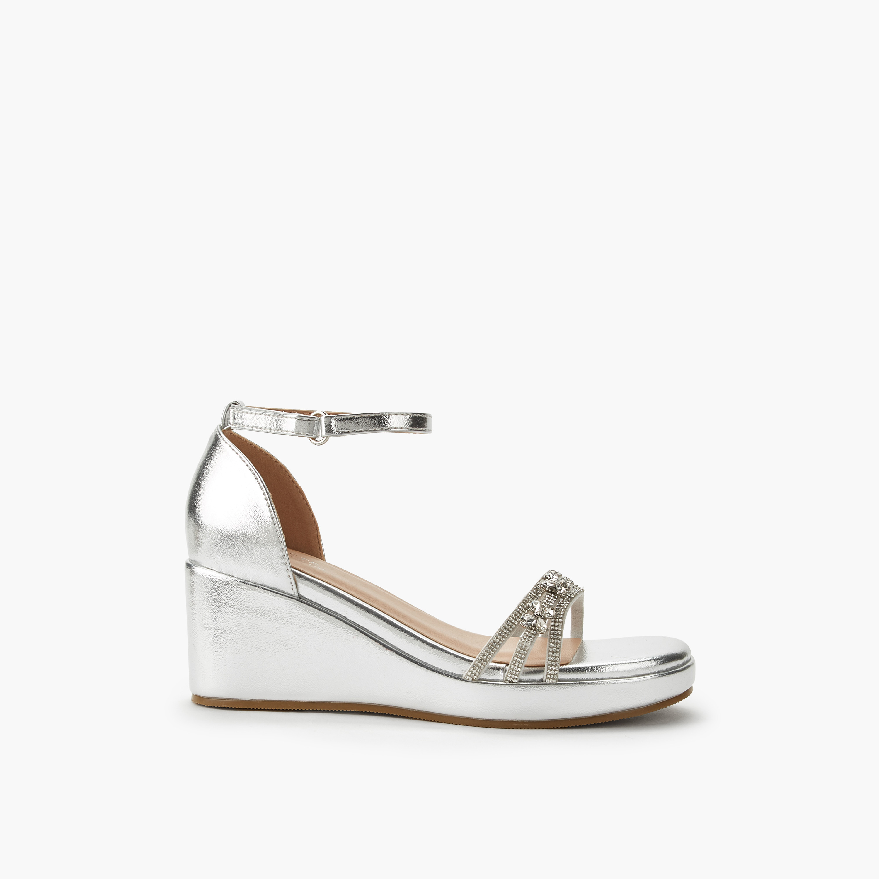 Celeste Girls Embellished Wedge Heel Sandals-girls-shoes-sandals-image-3