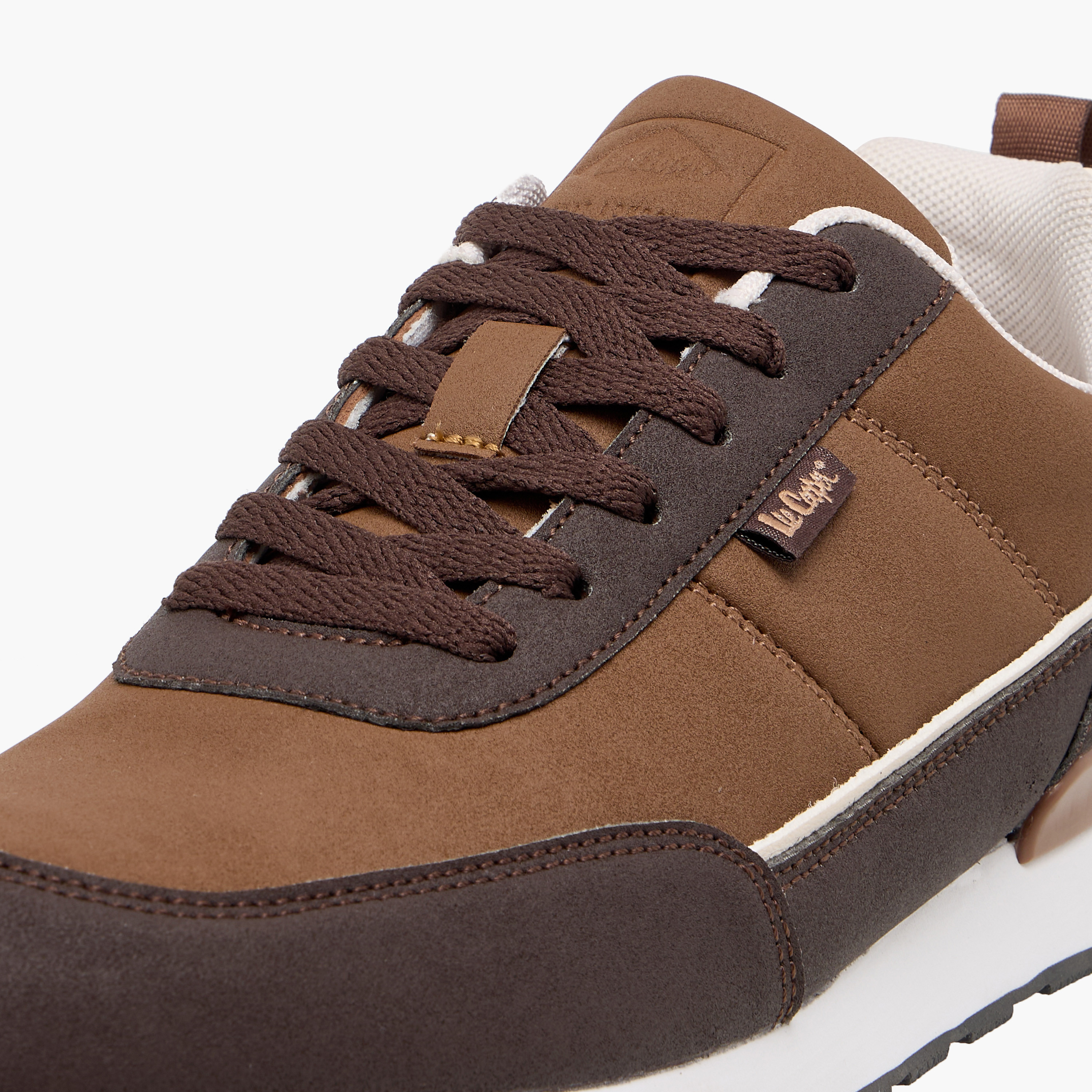 Lee Cooper Men Colourblock Lace-Up Sneakers-men-shoes-sneakers-image-4