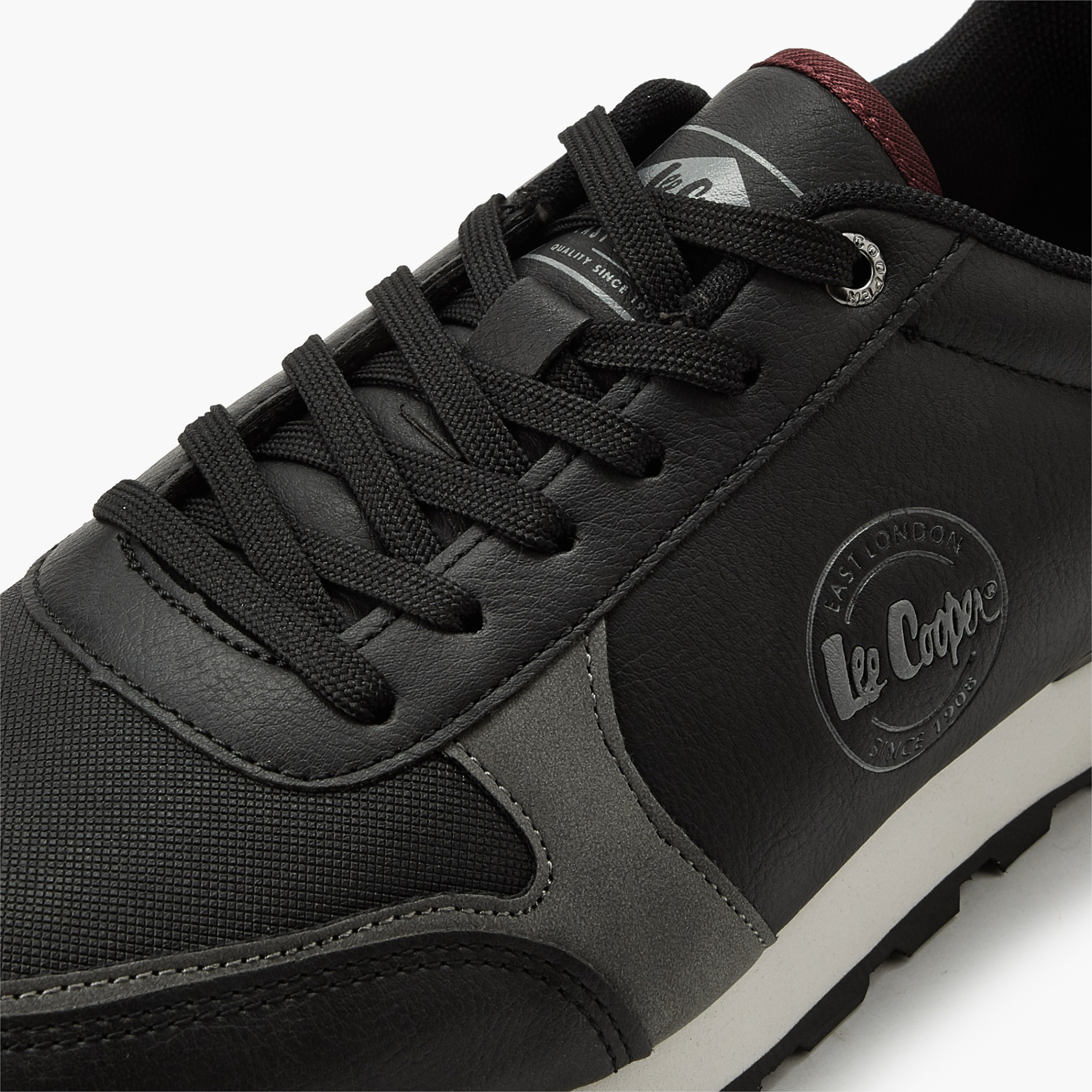 Lee Cooper Men Panelled Lace-Up Ankle Sneakers-men-shoes-sneakers-image-4
