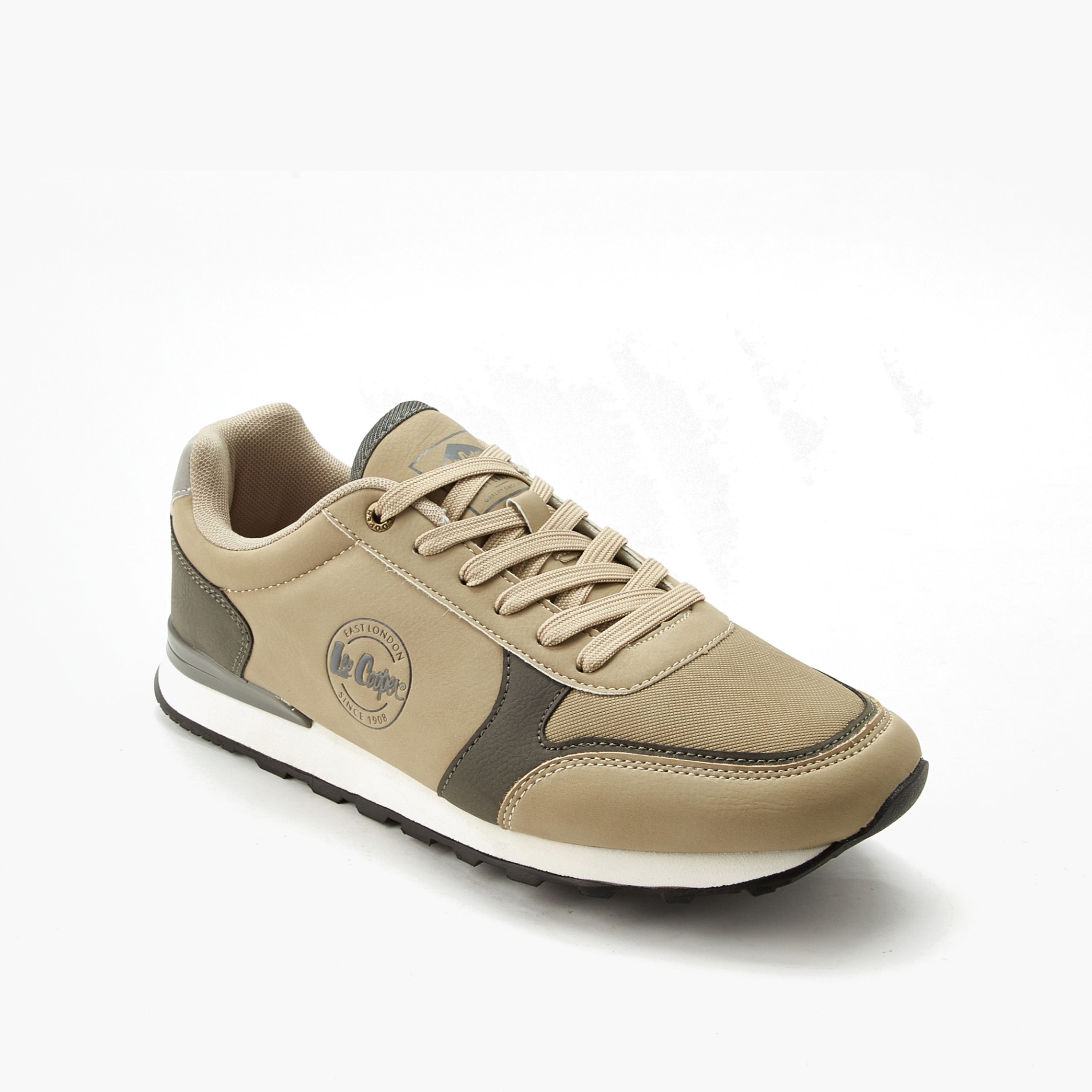 Lee Cooper Men Panelled Lace-Up Ankle Sneakers-men-shoes-sneakers-image-2