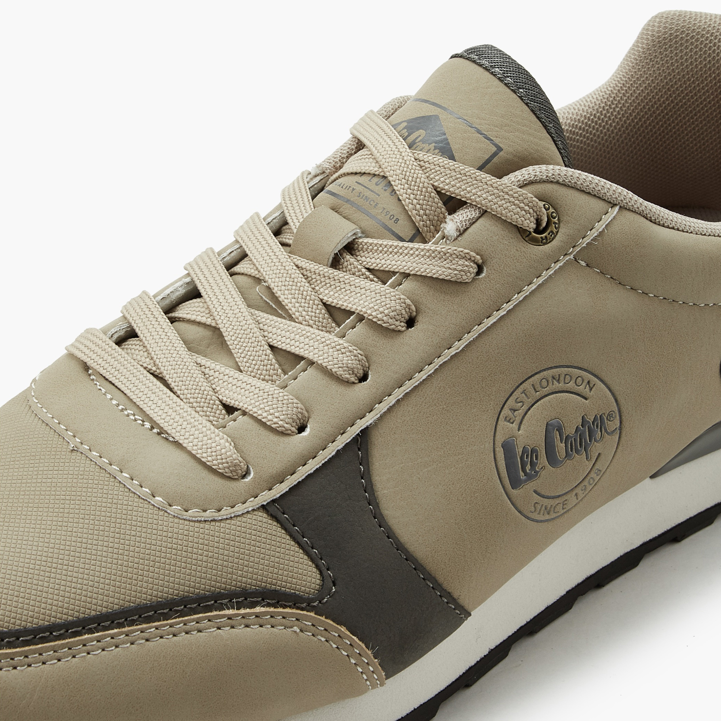 Lee Cooper Men Panelled Lace-Up Ankle Sneakers-men-shoes-sneakers-image-4