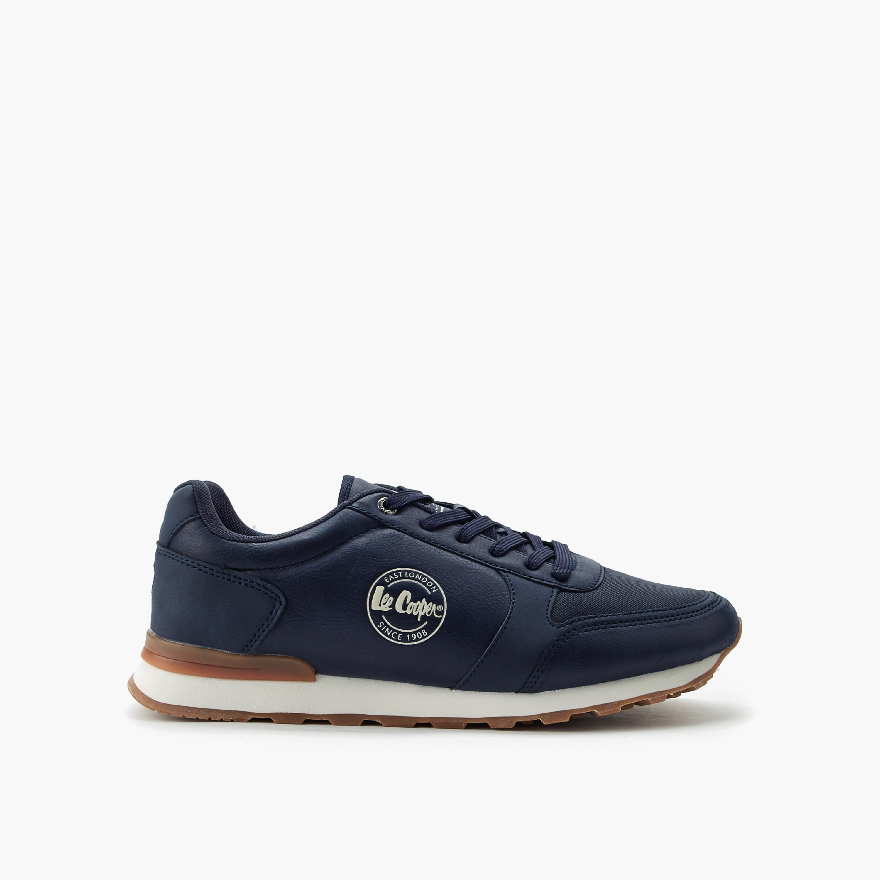 Lee Cooper Men Panelled Lace-Up Ankle Sneakers-men-shoes-sneakers-image-3