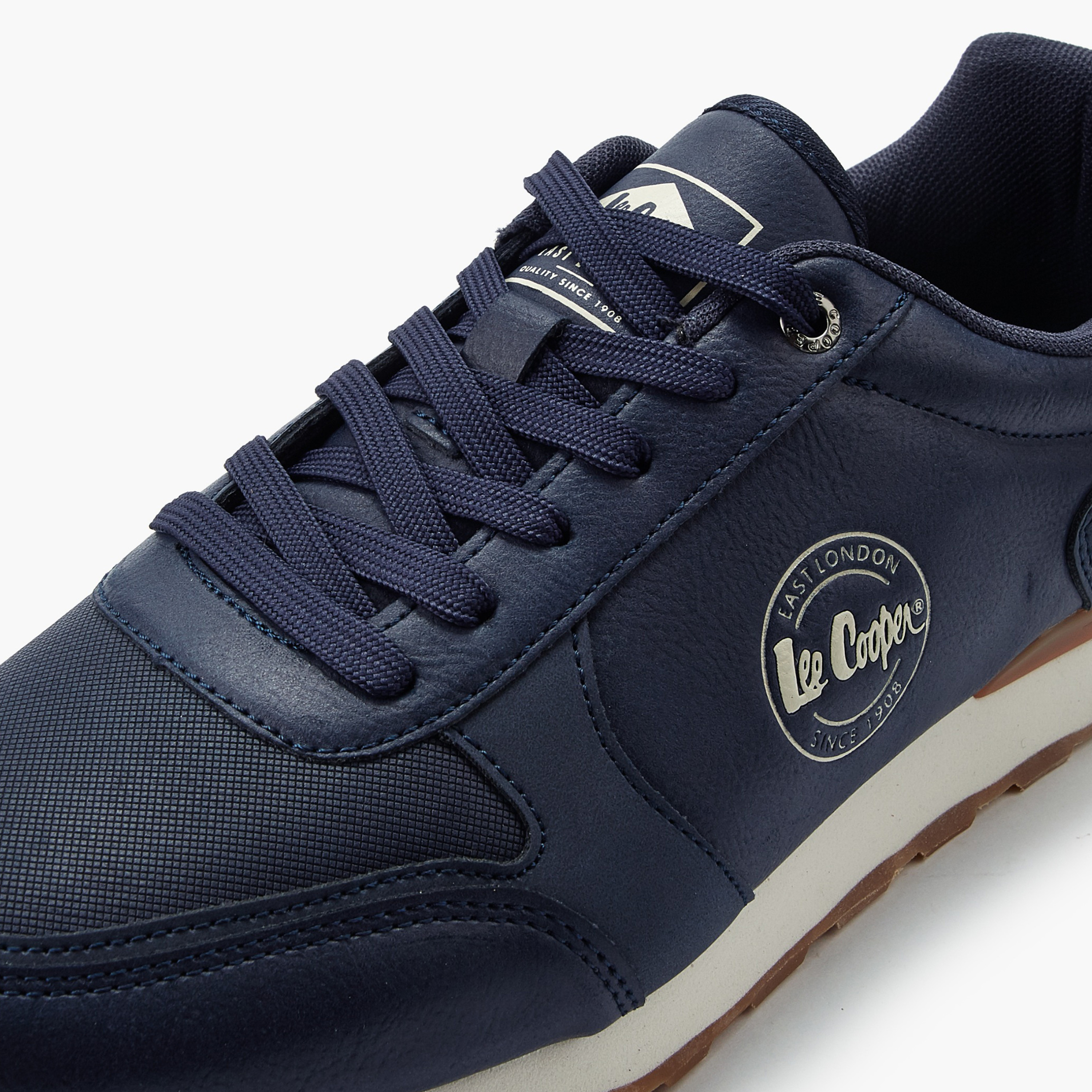 Lee Cooper Men Panelled Lace-Up Ankle Sneakers-men-shoes-sneakers-image-4
