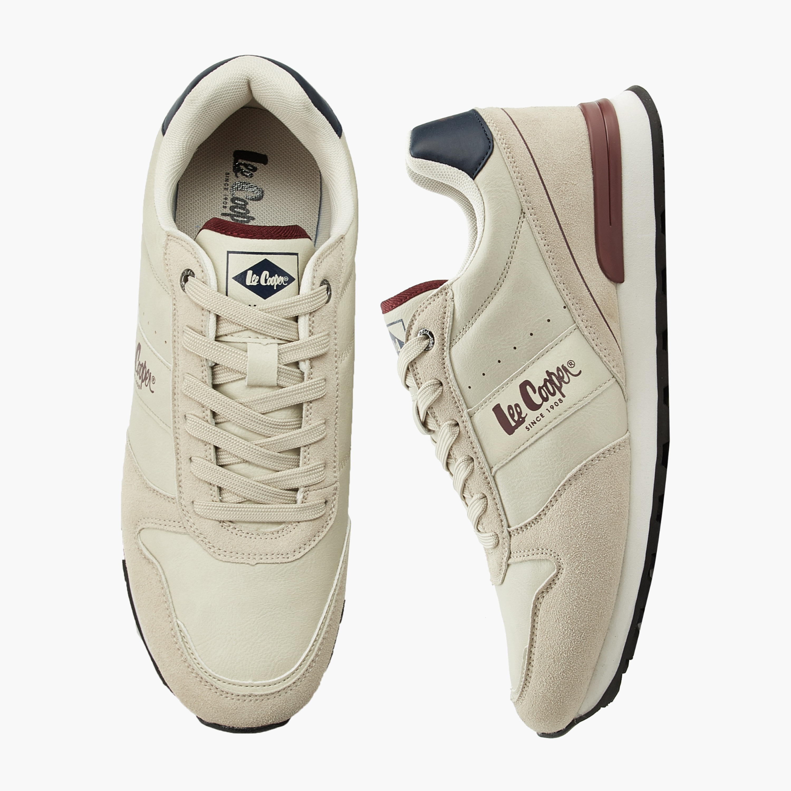 Lee Cooper Men Panelled Lace-Up Ankle Shoes-men-shoes-sneakers-image-1