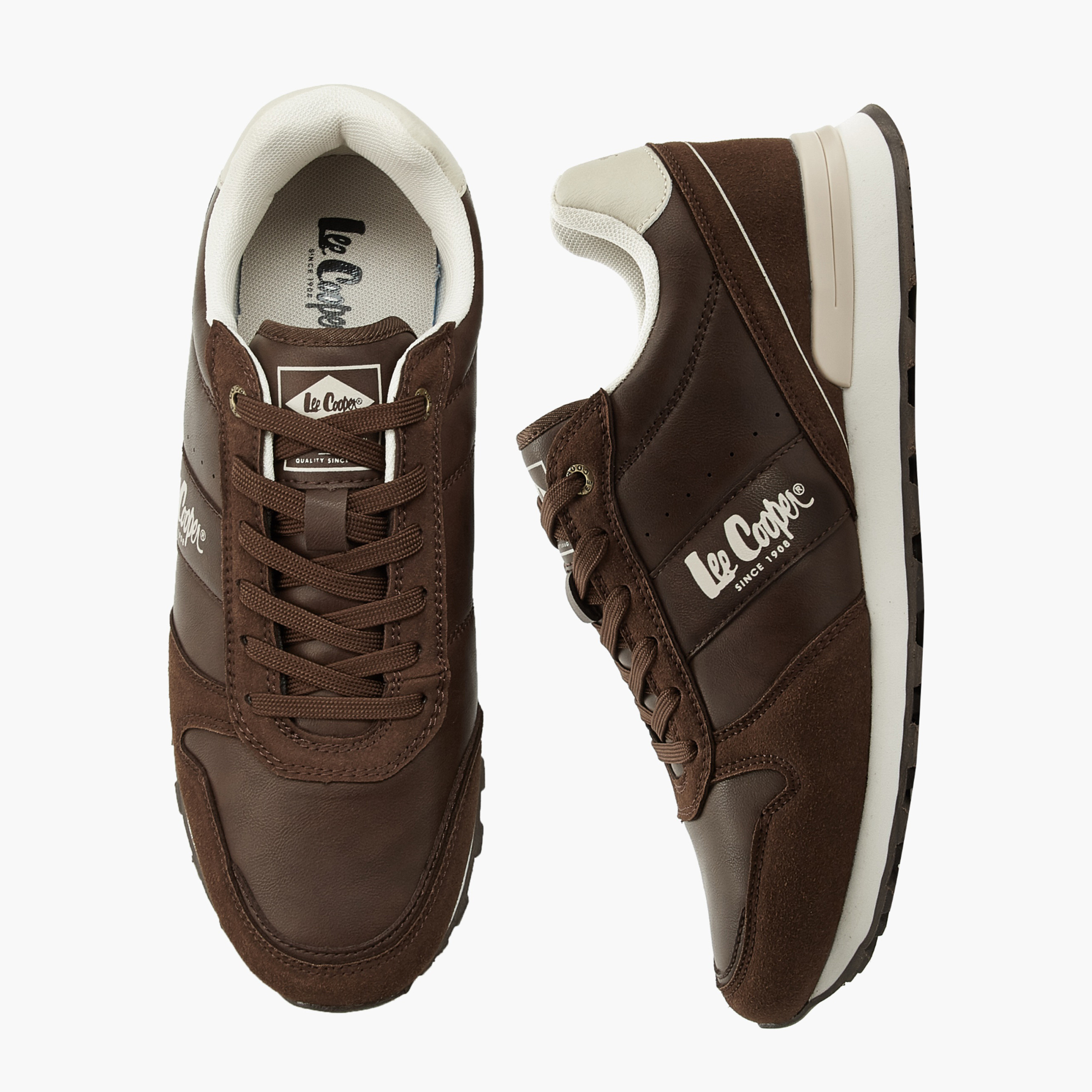 Lee Cooper Men Panelled Lace-Up Ankle Shoes-men-shoes-sneakers-image-1