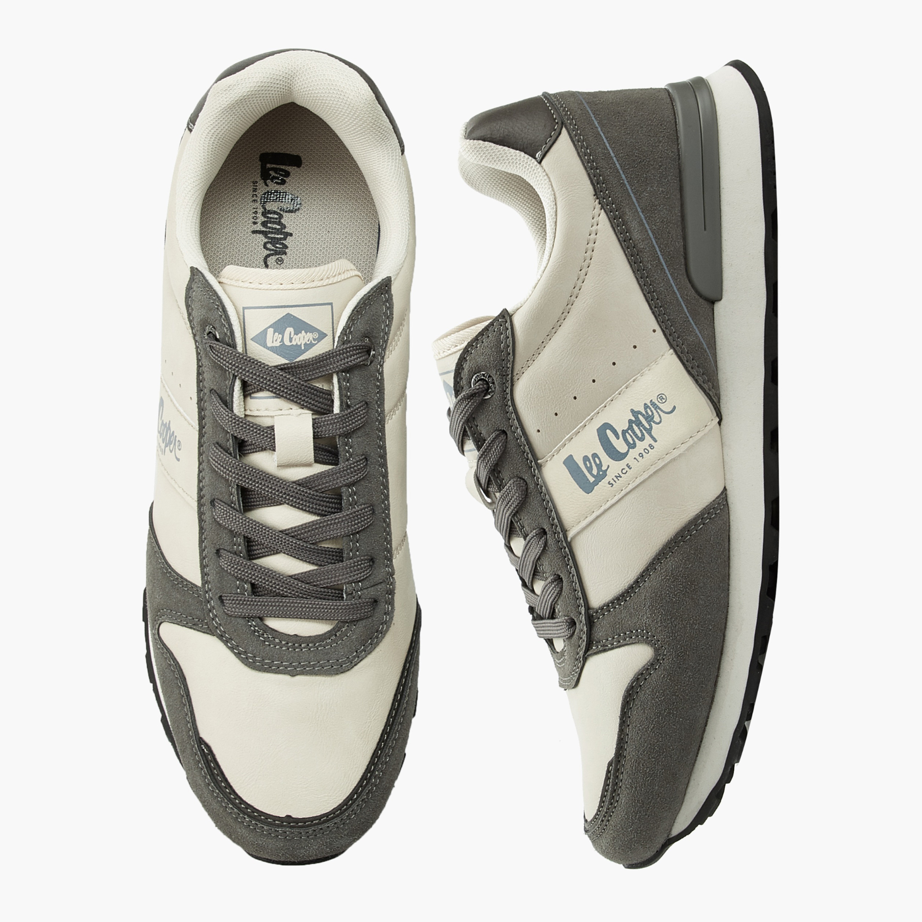 Lee Cooper Men Panelled Lace-Up Ankle Shoes-men-shoes-sneakers-image-1