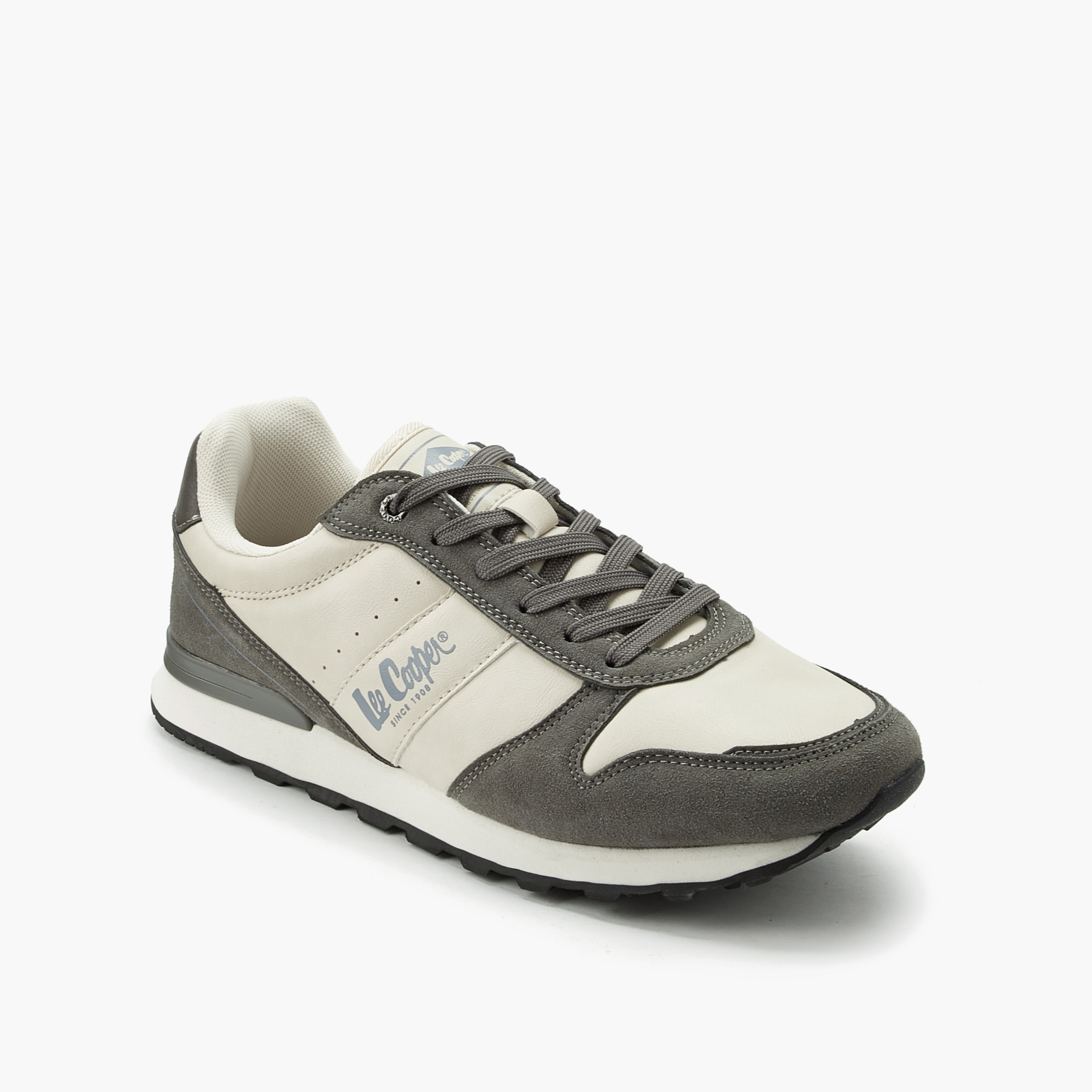 Lee Cooper Men Panelled Lace-Up Ankle Shoes-men-shoes-sneakers-image-2