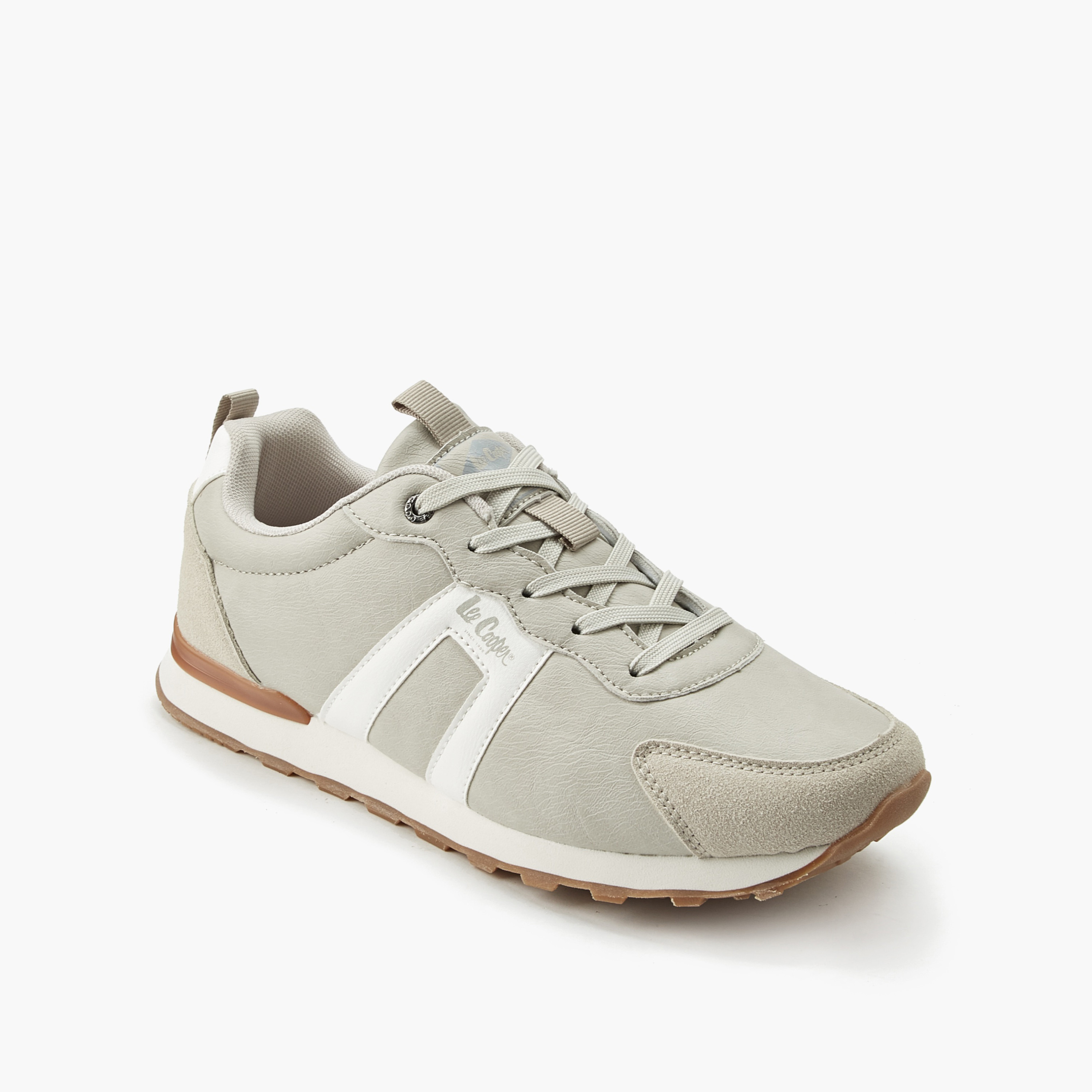 Lee Cooper Men Panelled Lace-Up Ankle Sneakers-men-shoes-sneakers-image-2