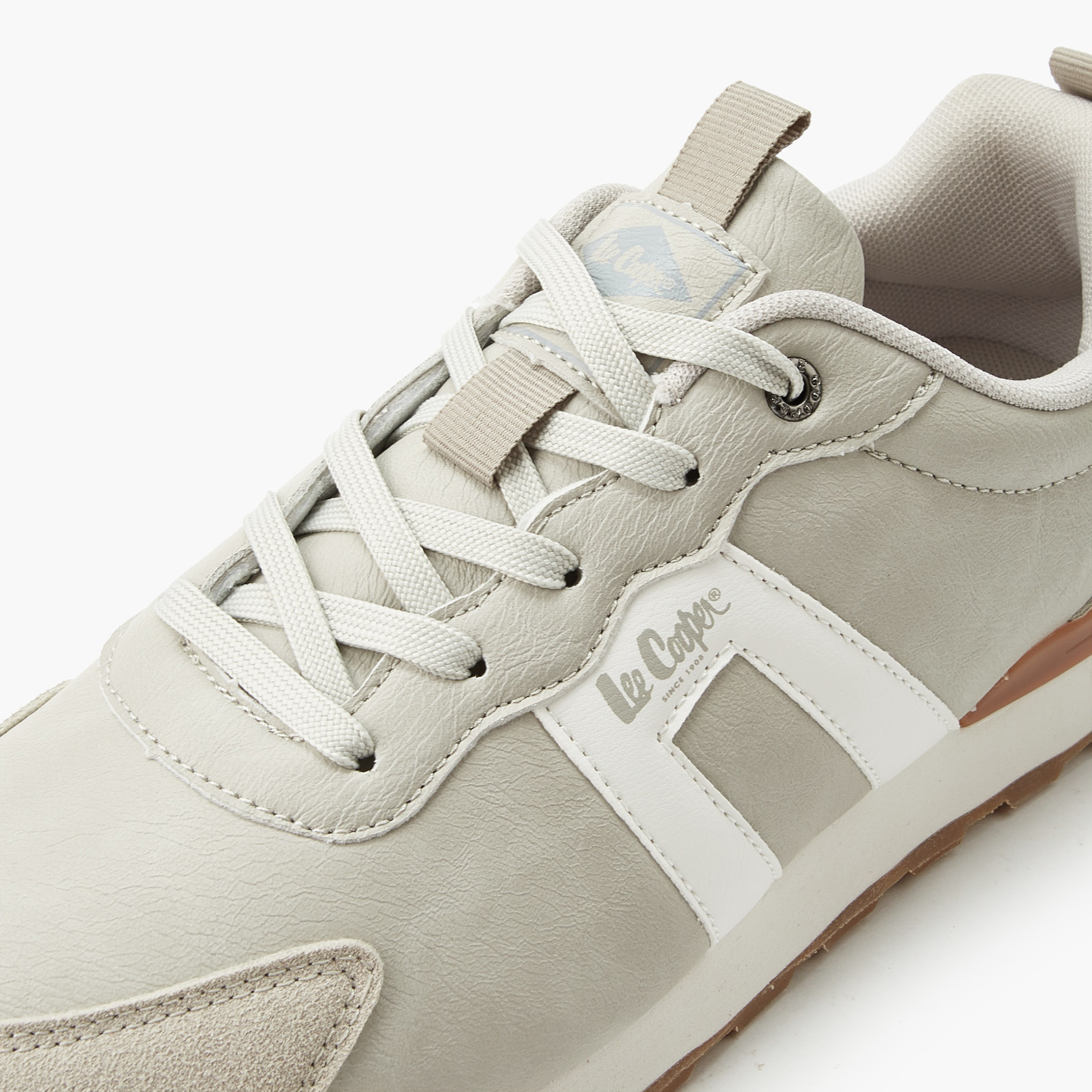Lee Cooper Men Panelled Lace-Up Ankle Sneakers-men-shoes-sneakers-image-4