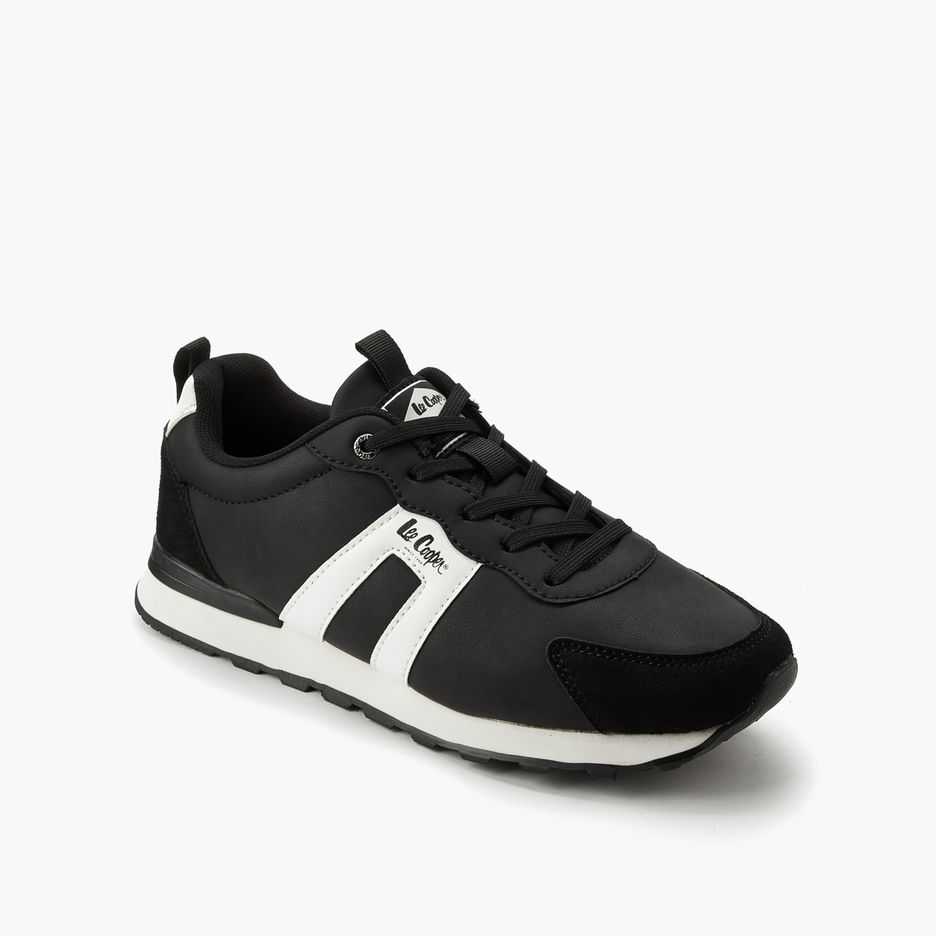 Lee Cooper Men Panelled Lace-Up Ankle Sneakers-men-shoes-sneakers-image-2