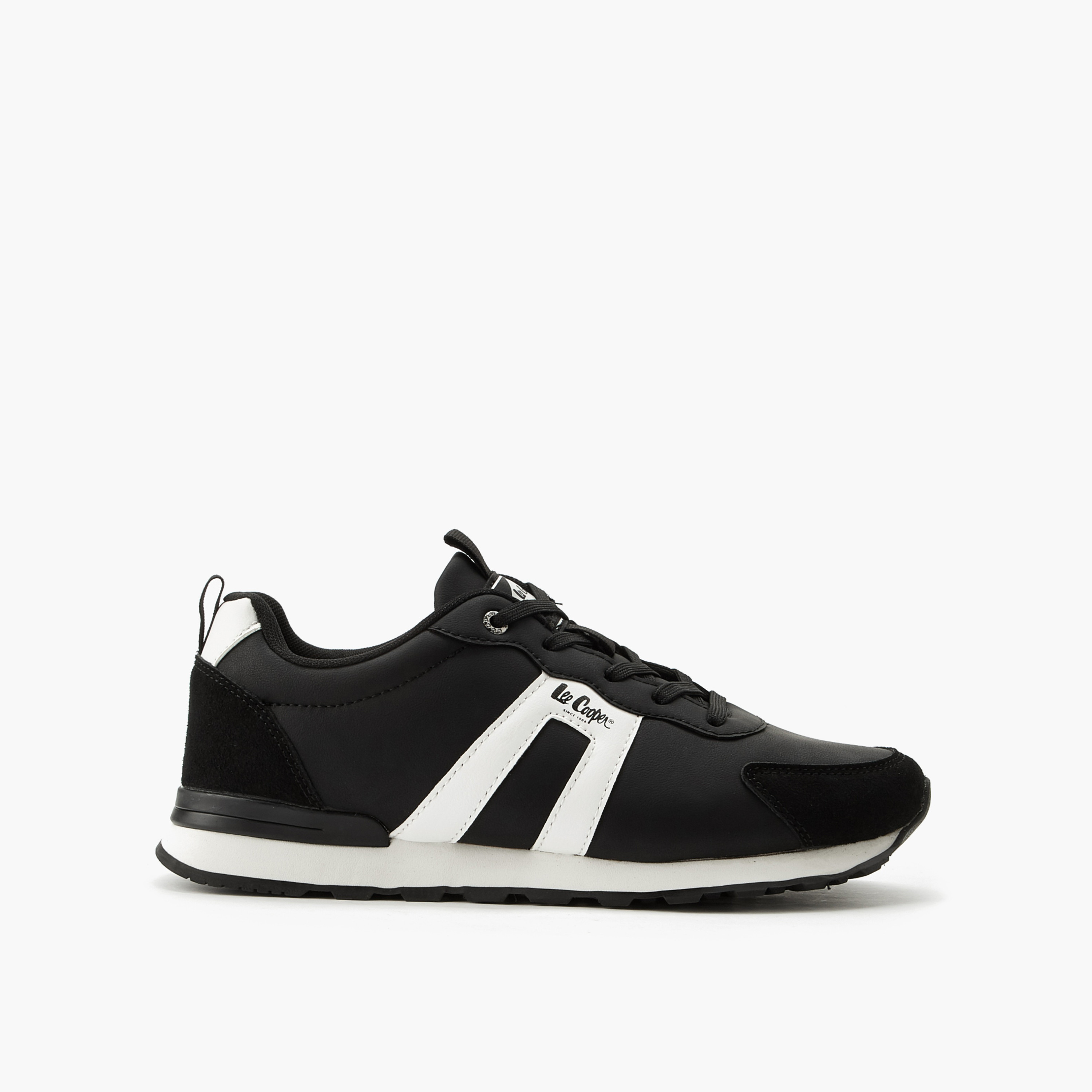 Lee Cooper Men Panelled Lace-Up Ankle Sneakers-men-shoes-sneakers-image-3