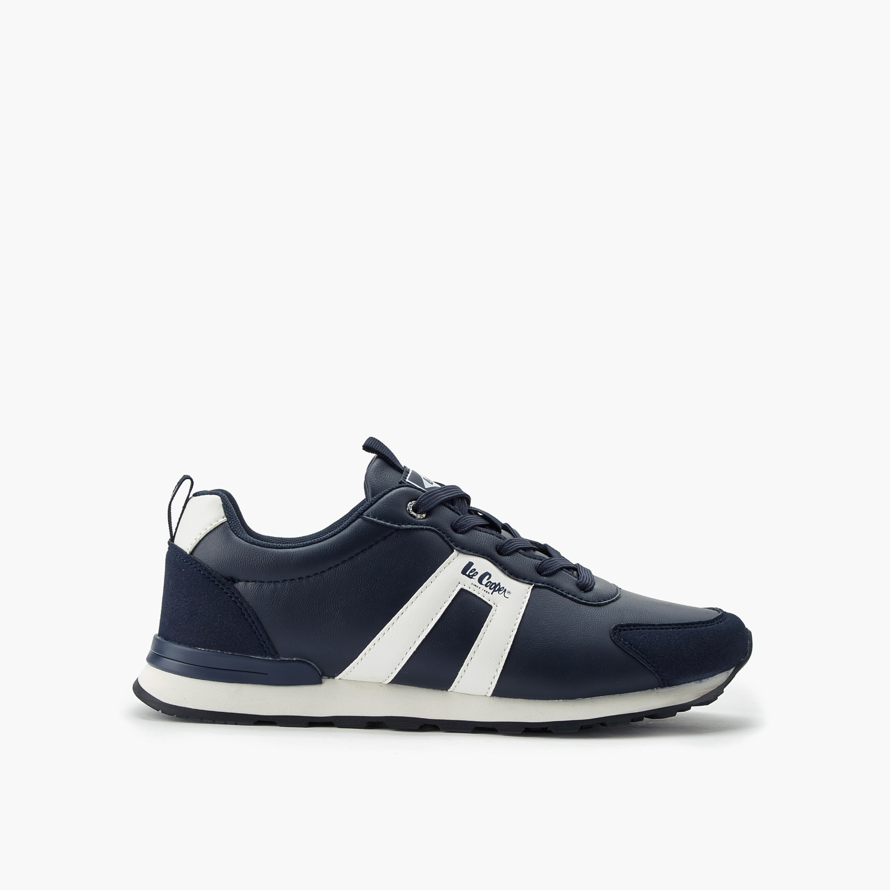 Lee Cooper Men Panelled Lace-Up Ankle Sneakers-men-shoes-sneakers-image-3