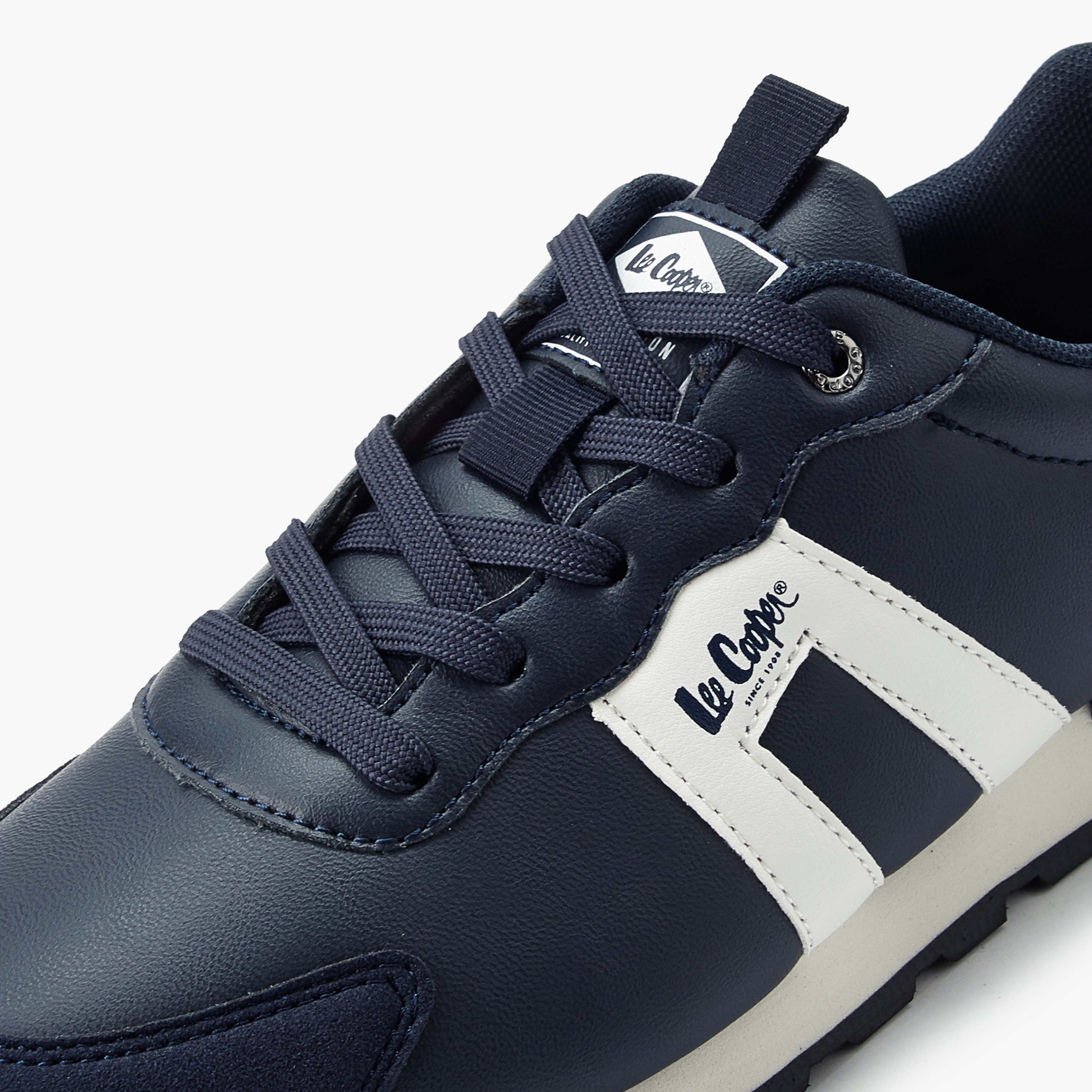 Lee Cooper Men Panelled Lace-Up Ankle Sneakers-men-shoes-sneakers-image-4