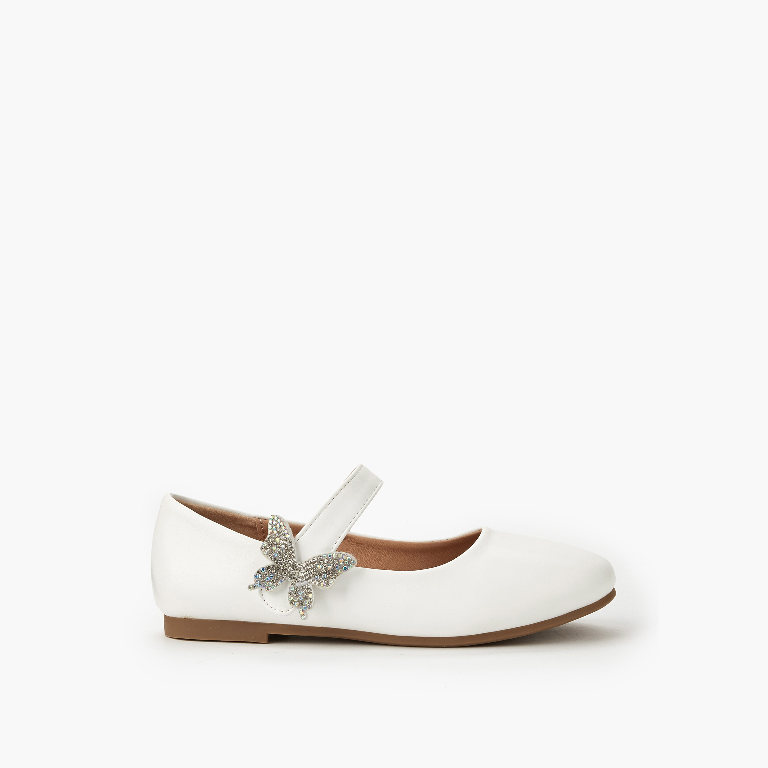 Flora Bella Girls Butterfly Accent Ballerina Shoes-girls-shoes-ballerinas-image-2