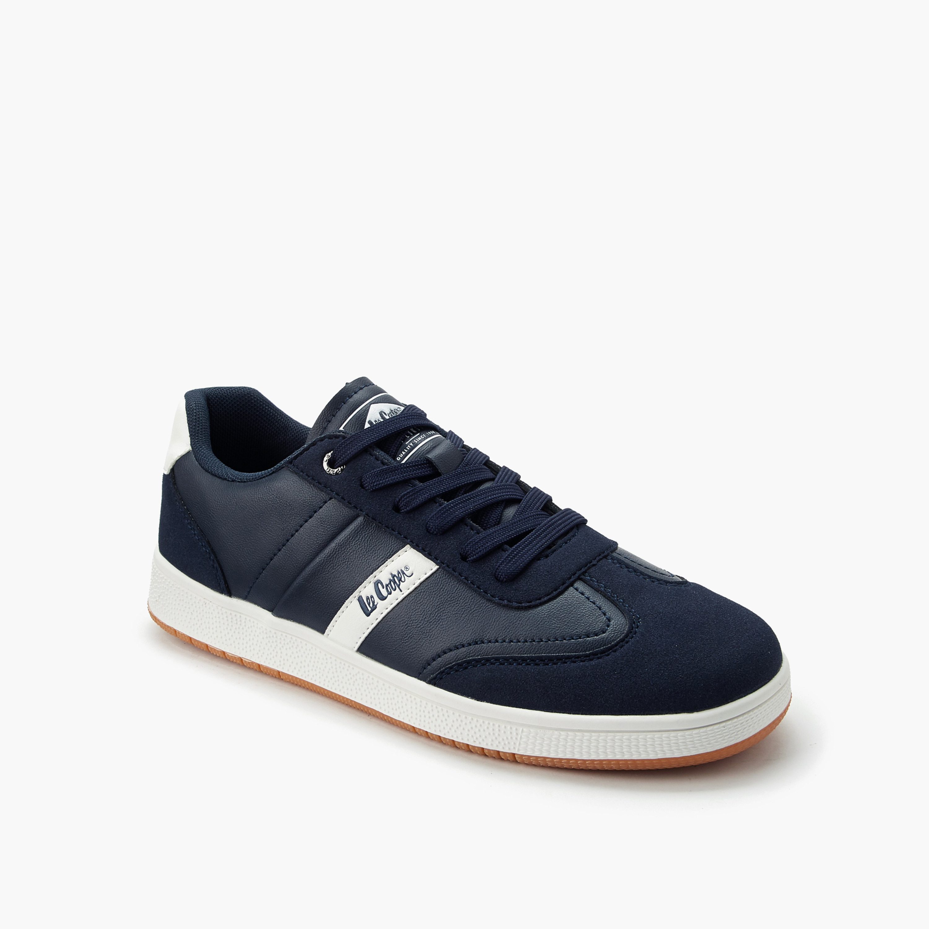 Lee Cooper Men Panelled Lace-Up Ankle Sneakers-men-shoes-sneakers-image-2