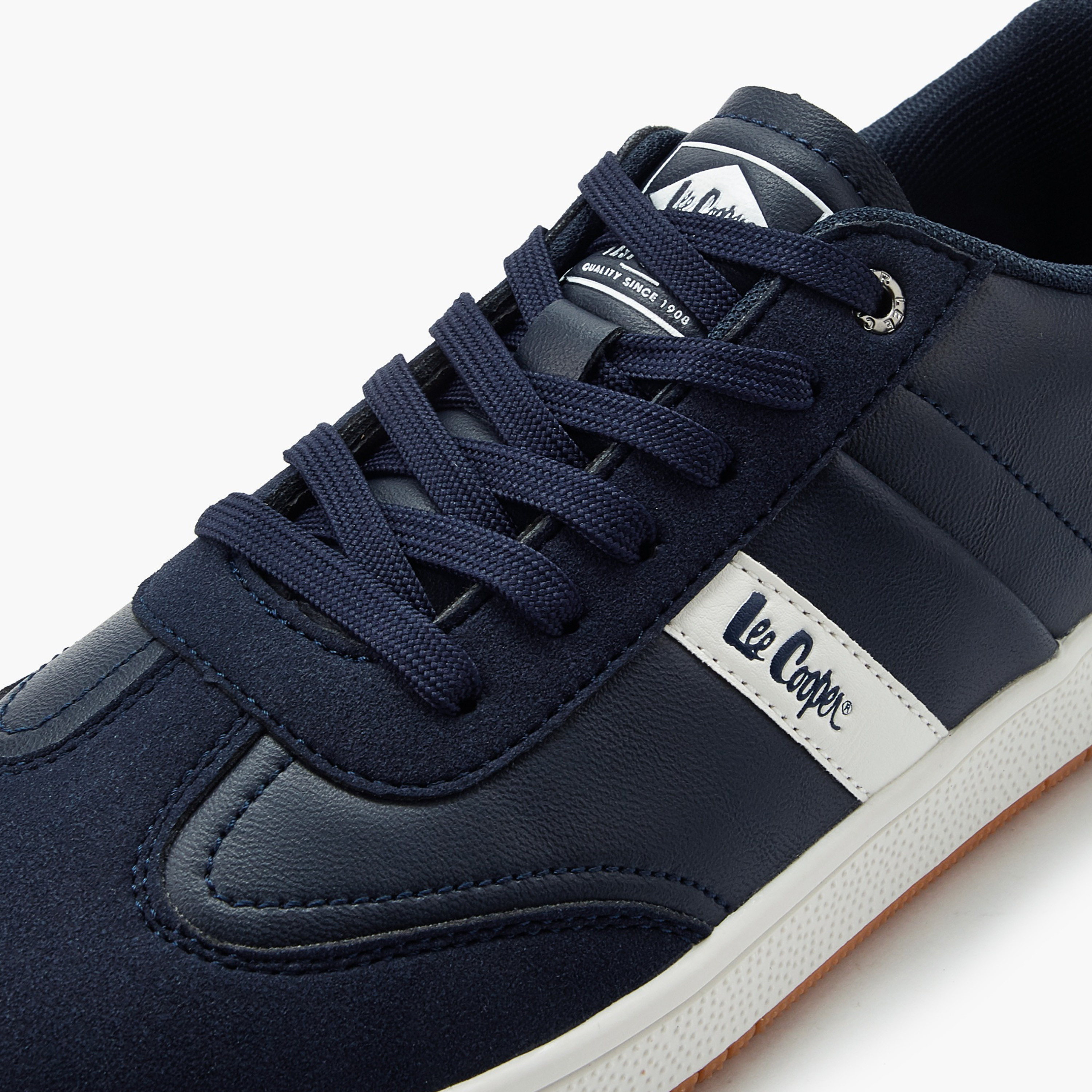 Lee Cooper Men Panelled Lace-Up Ankle Sneakers-men-shoes-sneakers-image-4