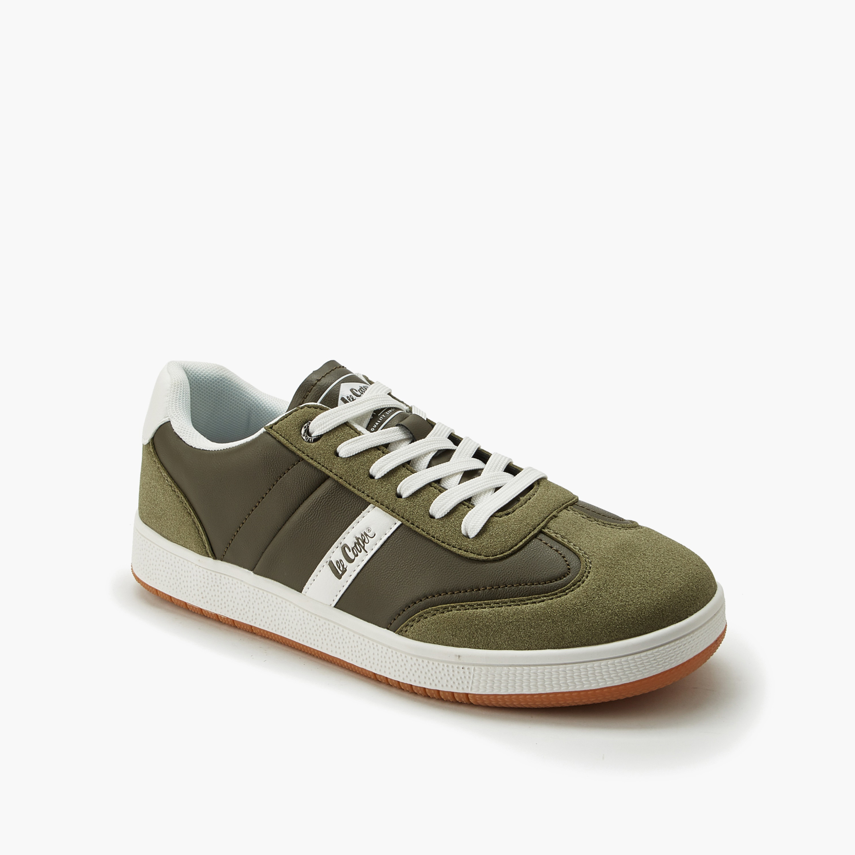 Lee Cooper Men Panelled Lace-Up Ankle Sneakers-men-shoes-sneakers-image-2