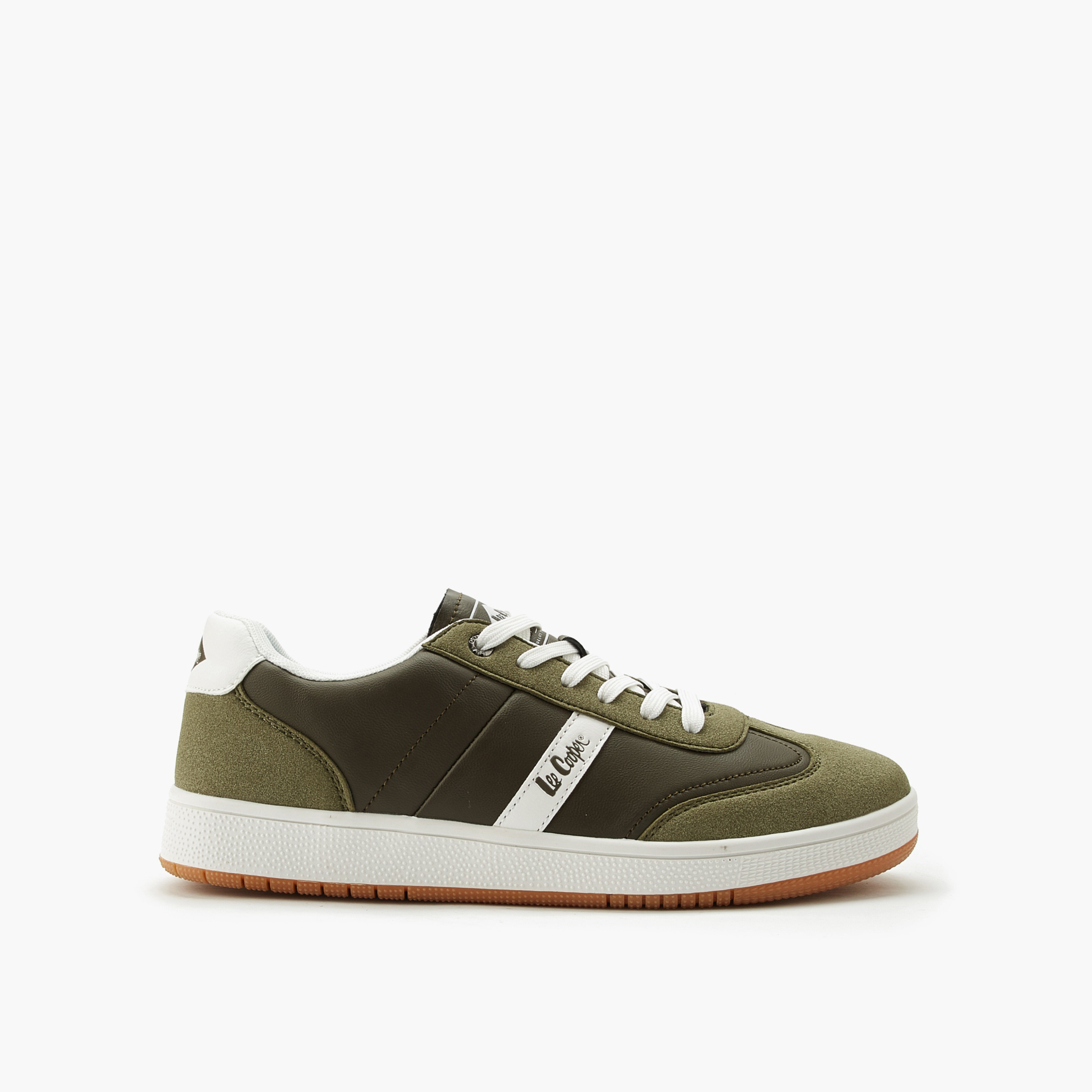 Lee Cooper Men Panelled Lace-Up Ankle Sneakers-men-shoes-sneakers-image-3