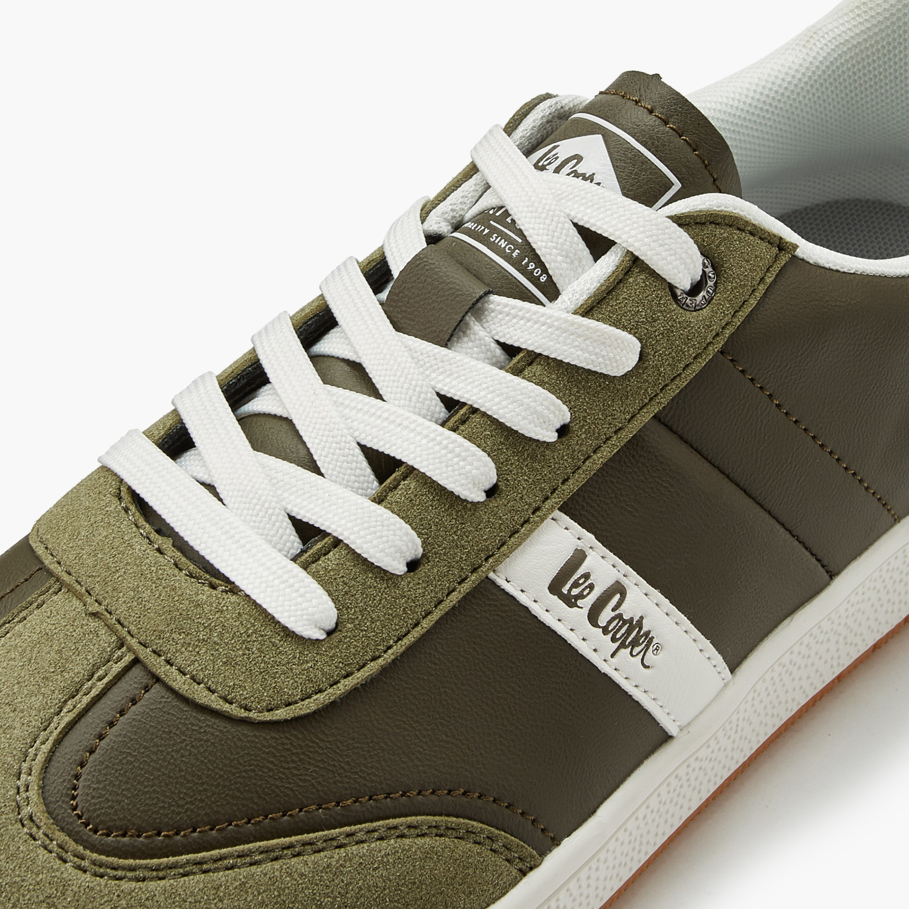 Lee Cooper Men Panelled Lace-Up Ankle Sneakers-men-shoes-sneakers-image-4