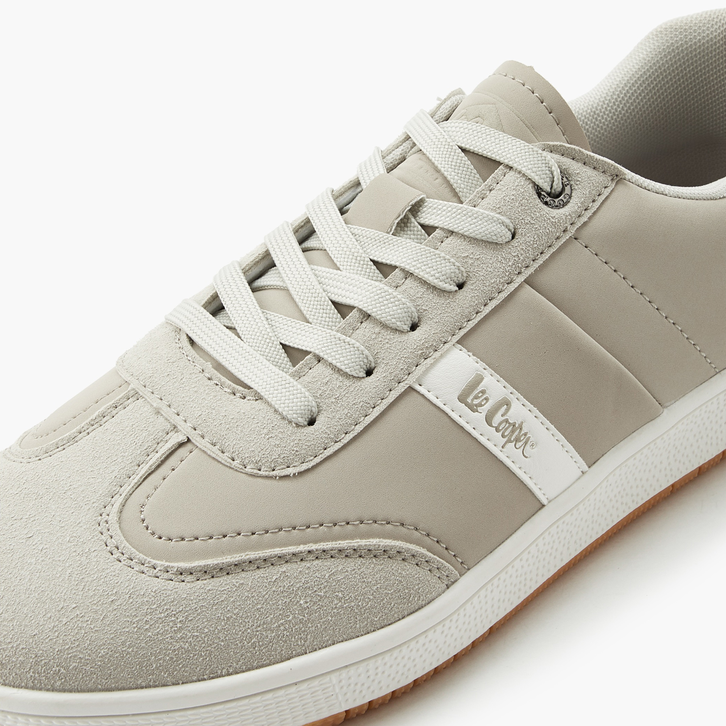 Lee Cooper Men Panelled Lace-Up Ankle Sneakers-men-shoes-sneakers-image-4
