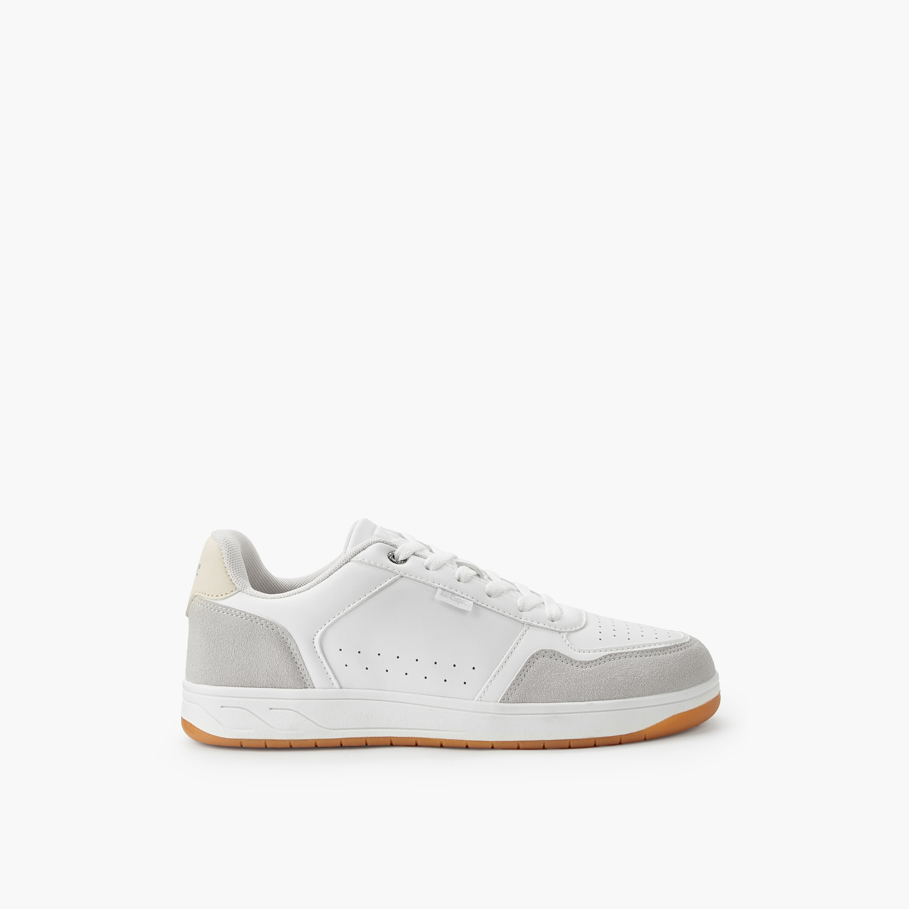 Lee Cooper Men Perforated Lace-Up Ankle Sneakers-men-shoes-sneakers-image-3