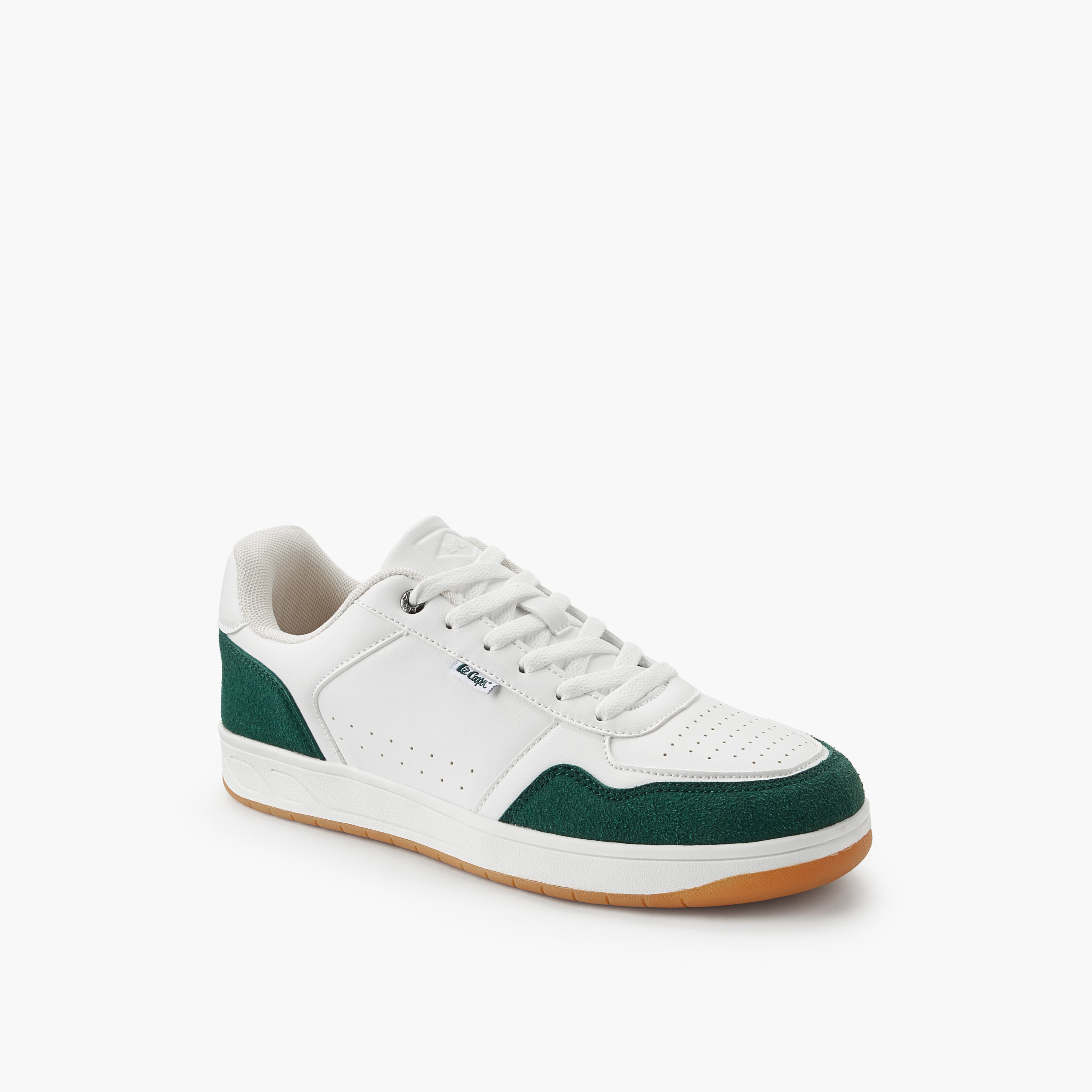 Lee Cooper Men Perforated Lace-Up Ankle Sneakers-men-shoes-sneakers-image-2