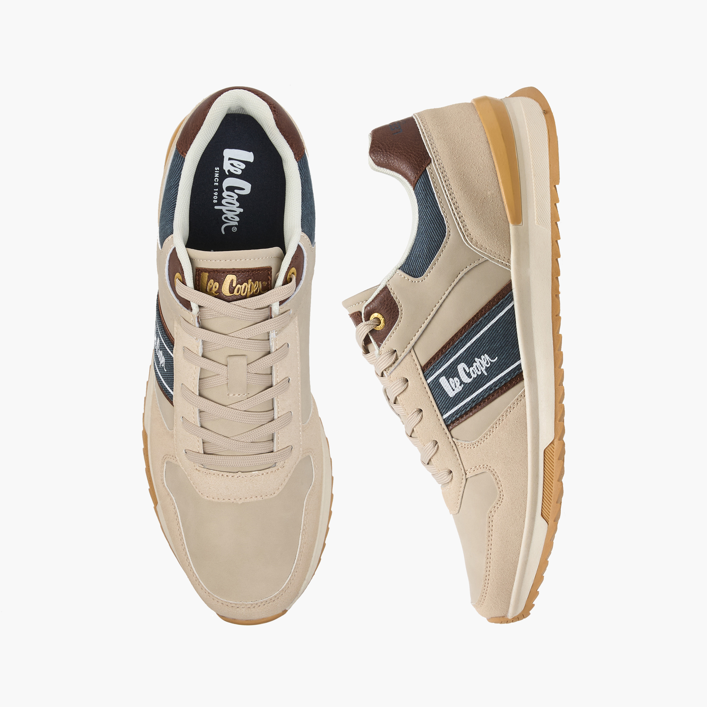 Lee Cooper Men Lace-Up Ankle Sneakers-men-shoes-sneakers-image-1