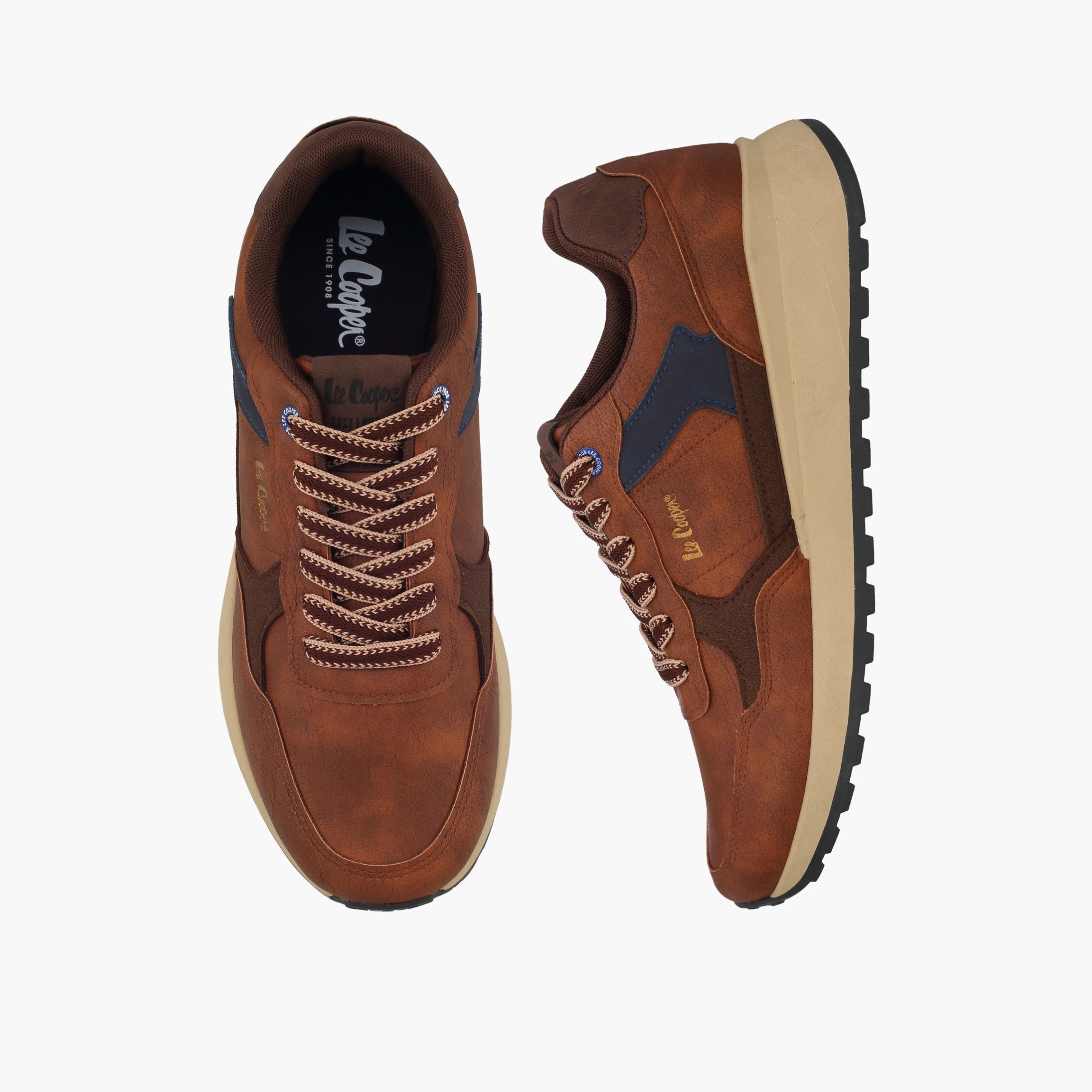 حذاء سنيكرز طول الكاحل برباط للرجال من لي كوبر-men-shoes-sneakers-image-1
