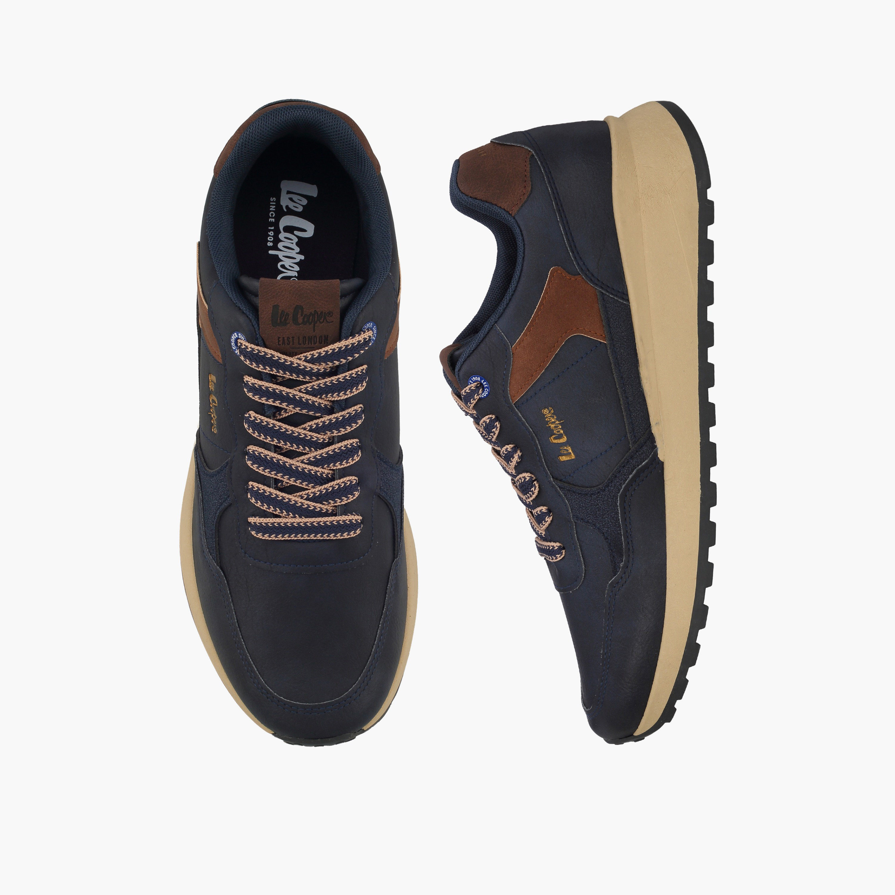 Lee Cooper Men Lace-Up Ankle Sneakers-men-shoes-sneakers-image-1