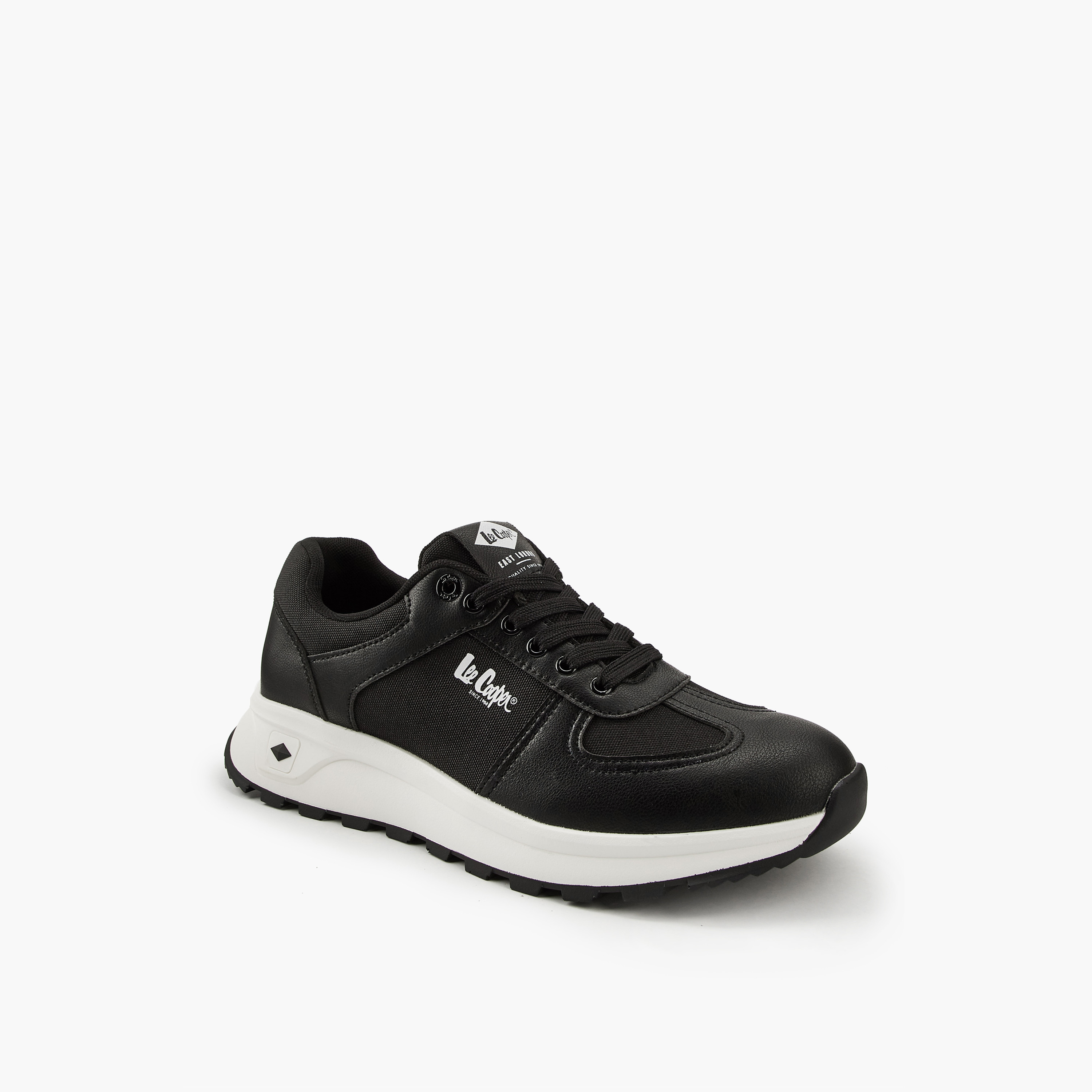 Lee Cooper Men's Panelled Lace-Up Ortholite Sneakers-men-shoes-sneakers-image-3