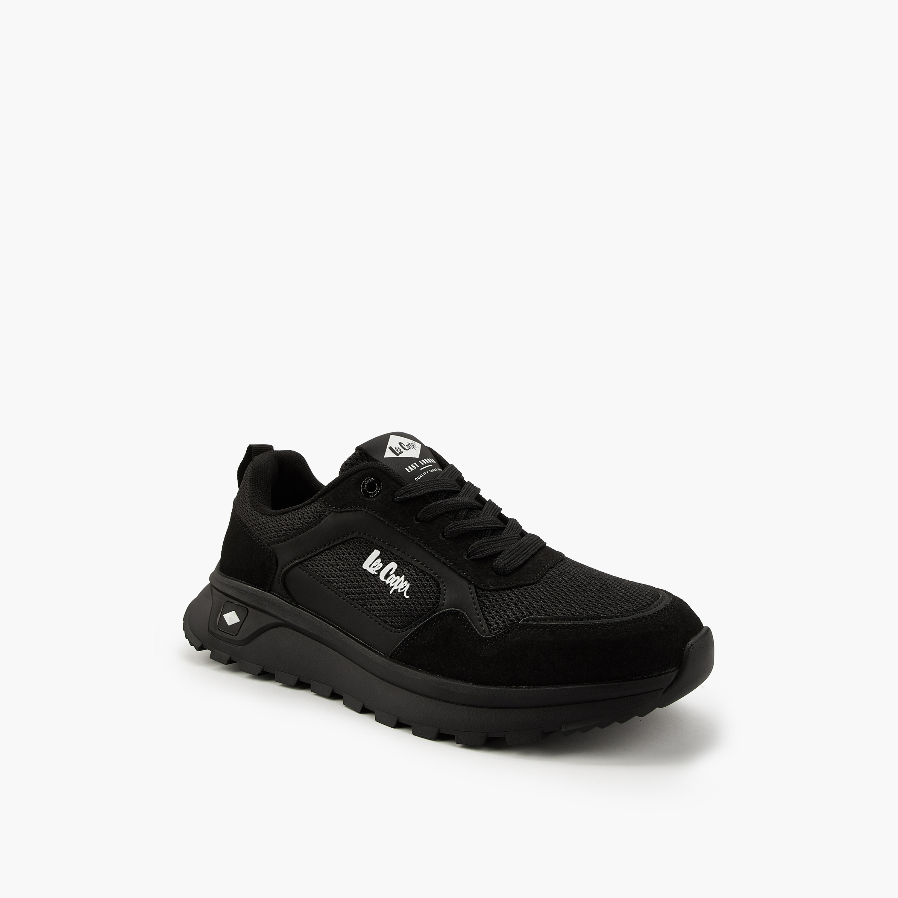 Lee Cooper Men's Panelled Lace-Up Ortholite Sneakers-men-shoes-sneakers-image-3