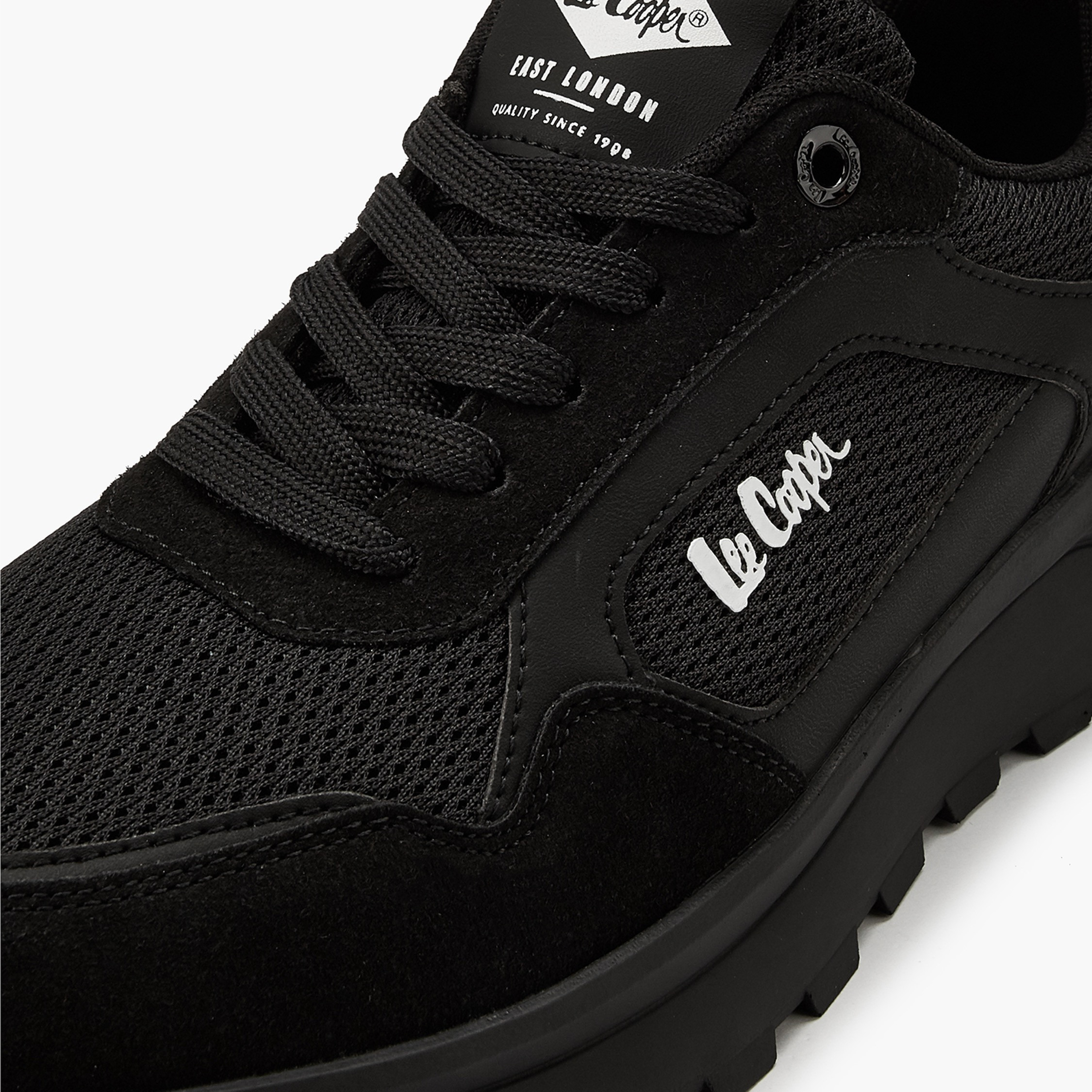 Lee Cooper Men's Panelled Lace-Up Ortholite Sneakers-men-shoes-sneakers-image-4