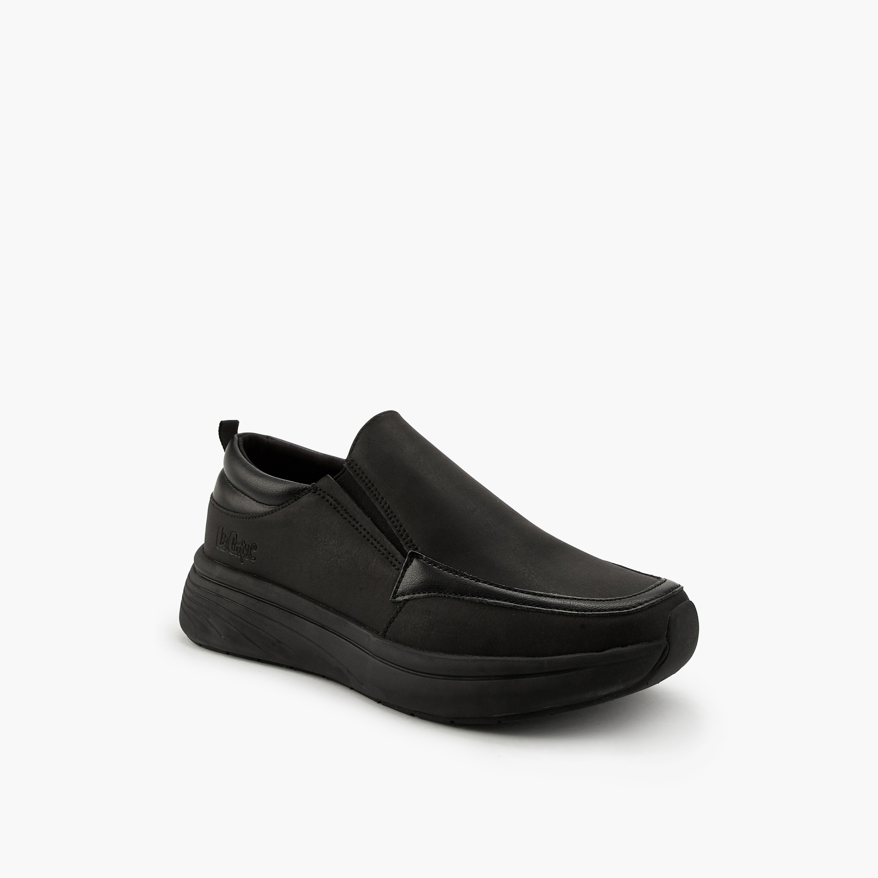 Lee Cooper Men's Solid Slip-On Ortholite Loafers-men-shoes-loafersandmoccasins-image-3