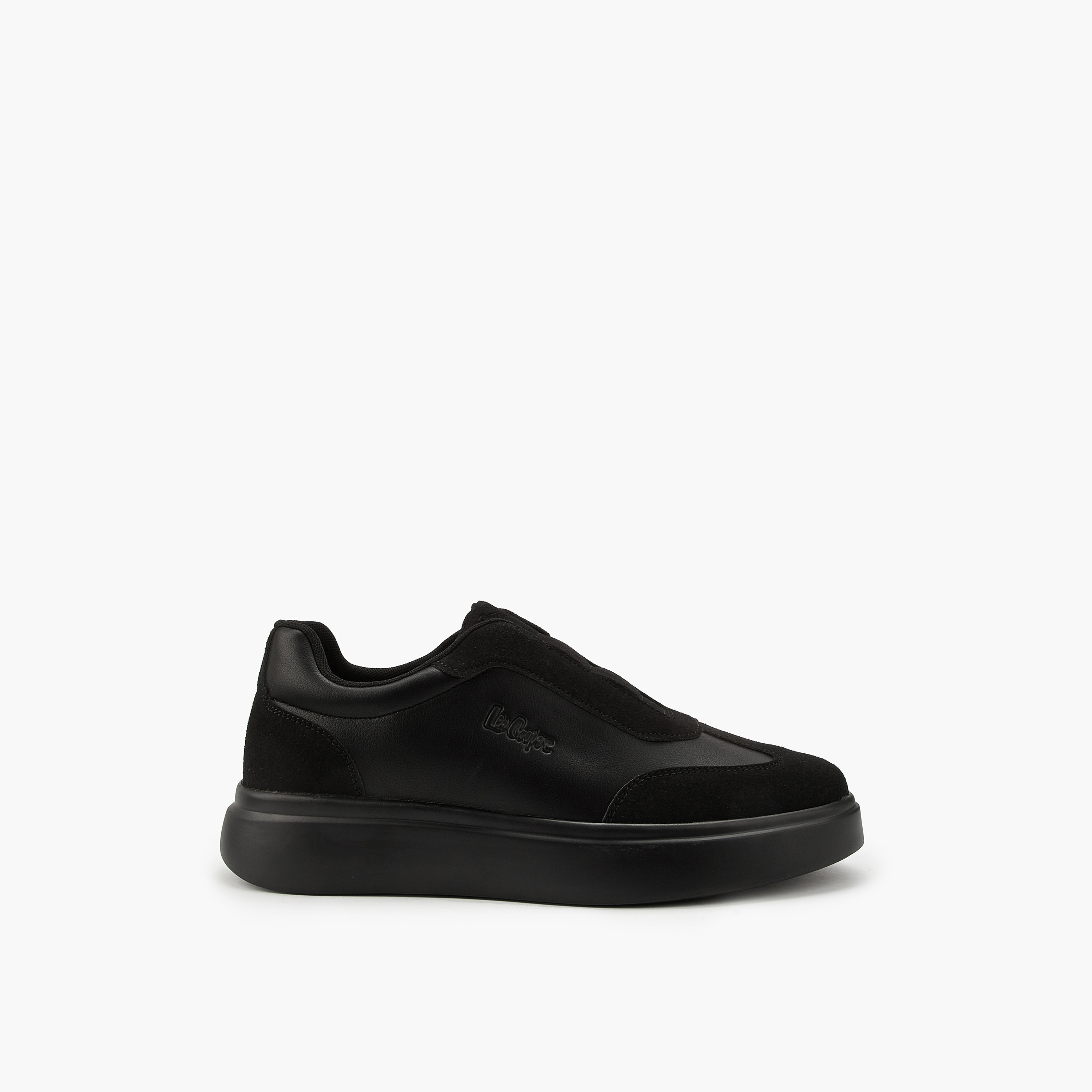 Lee Cooper Men's Panelled Slip-On Ortholite Loafers-men-shoes-loafersandmoccasins-image-2