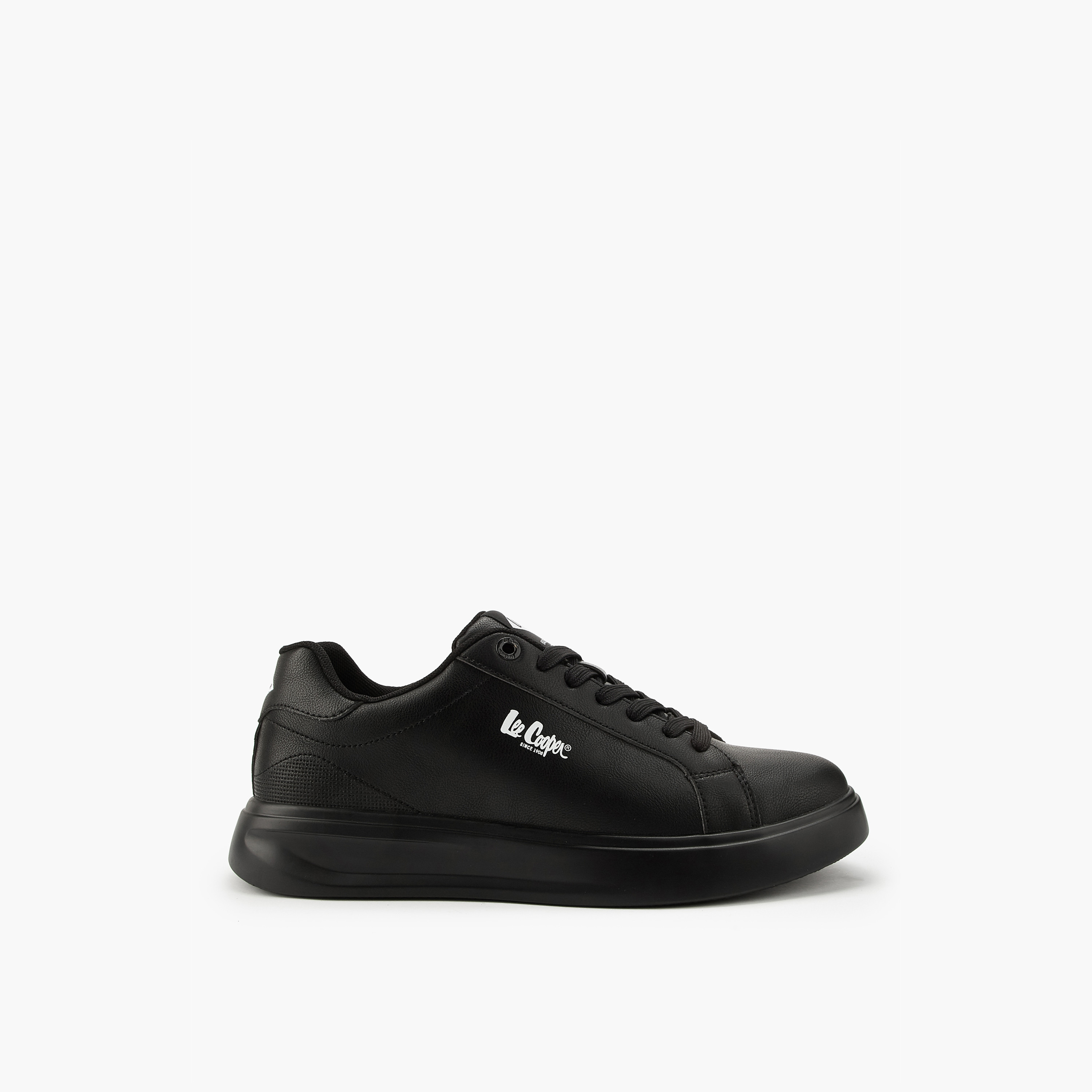 Lee Cooper Men's Solid Lace-Up Ortholite Sneakers-men-shoes-sneakers-image-2