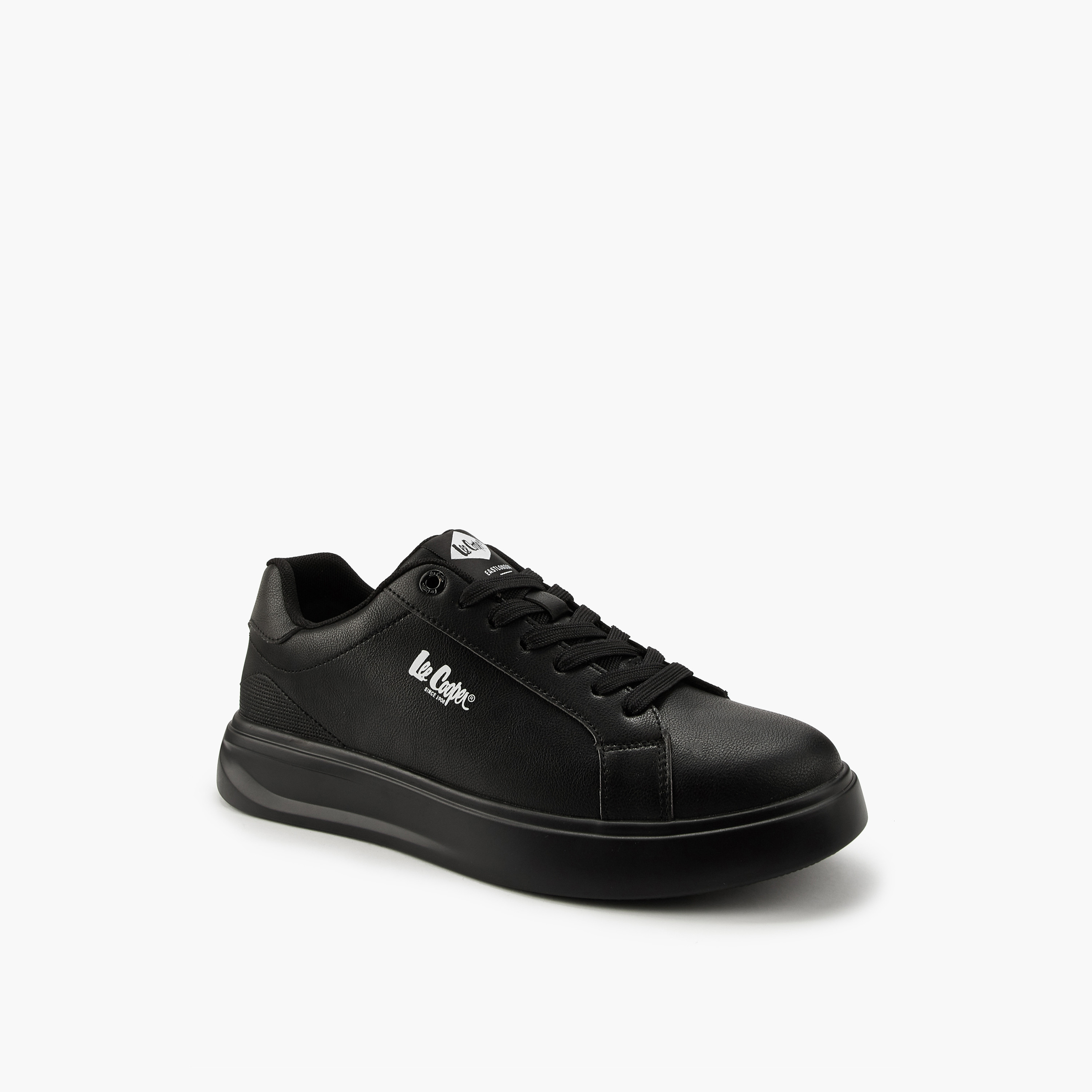 Lee Cooper Men's Solid Lace-Up Ortholite Sneakers-men-shoes-sneakers-image-3