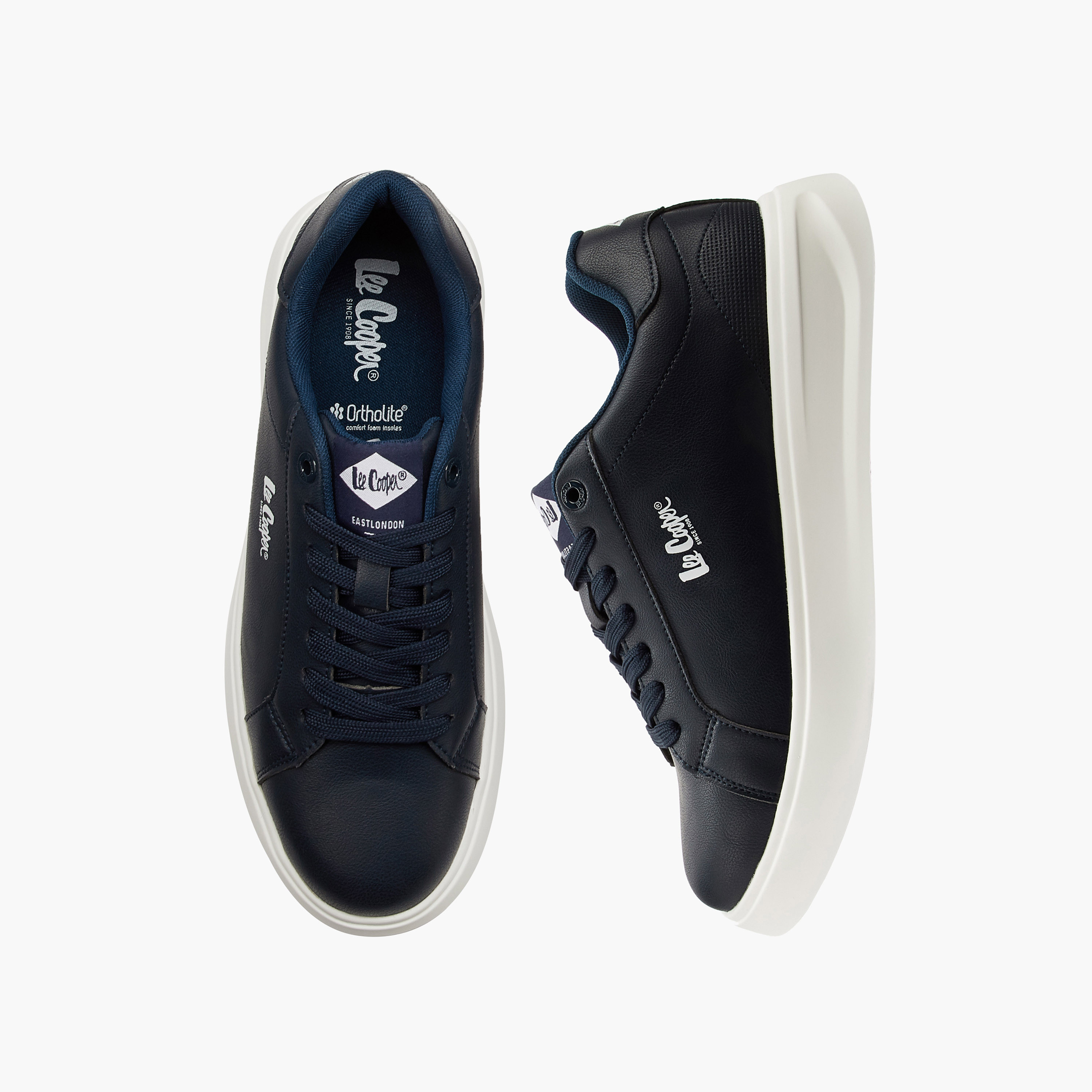 حذاء سنيكرز أورثولايت سادة برباط إغلاق للرجال من لي كوبر-men-shoes-sneakers-image-1