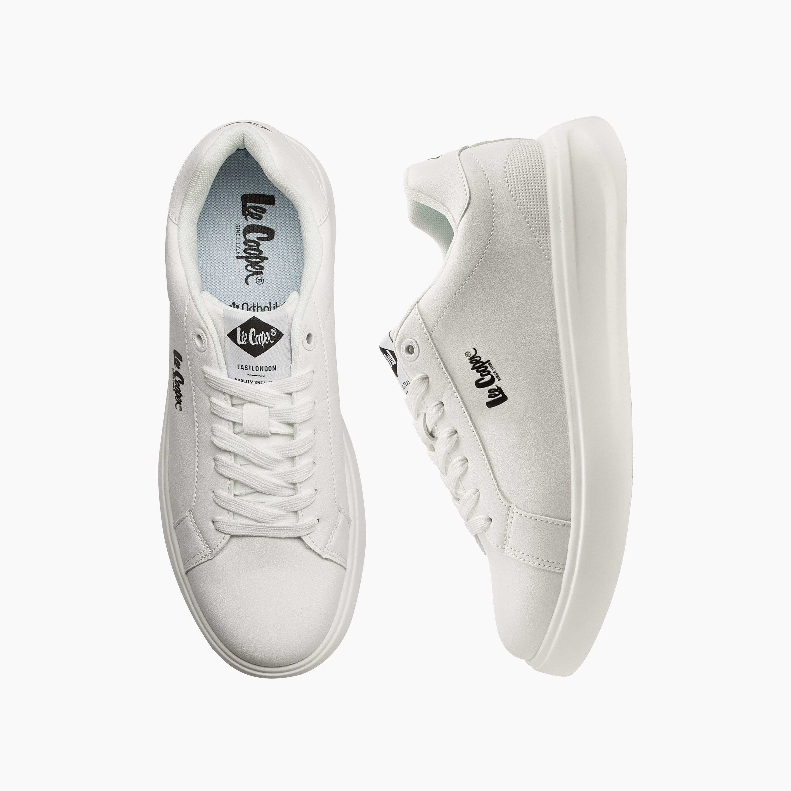 Lee Cooper Men's Solid Lace-Up Ortholite Sneakers-men-shoes-sneakers-image-1