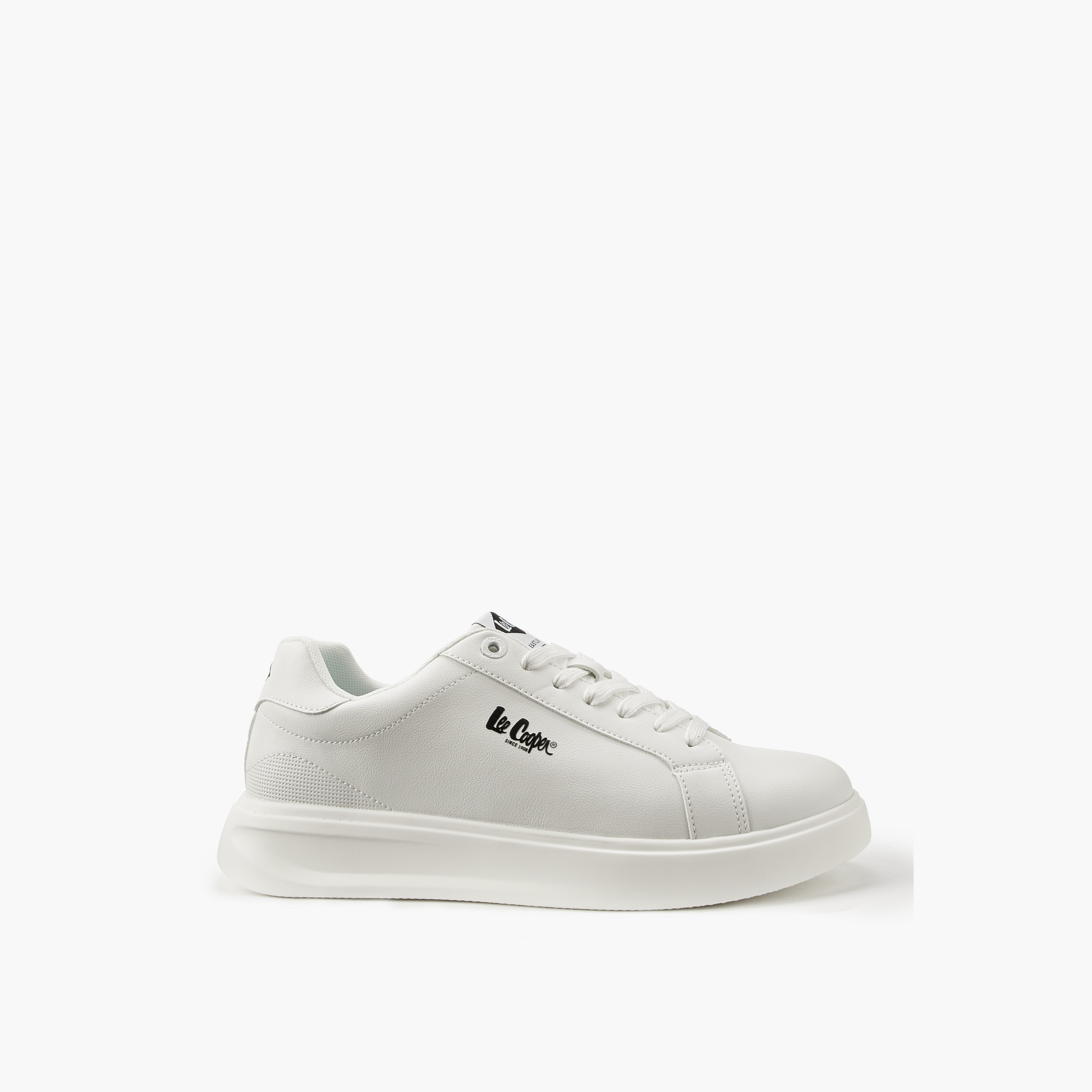 Lee Cooper Men's Solid Lace-Up Ortholite Sneakers-men-shoes-sneakers-image-2