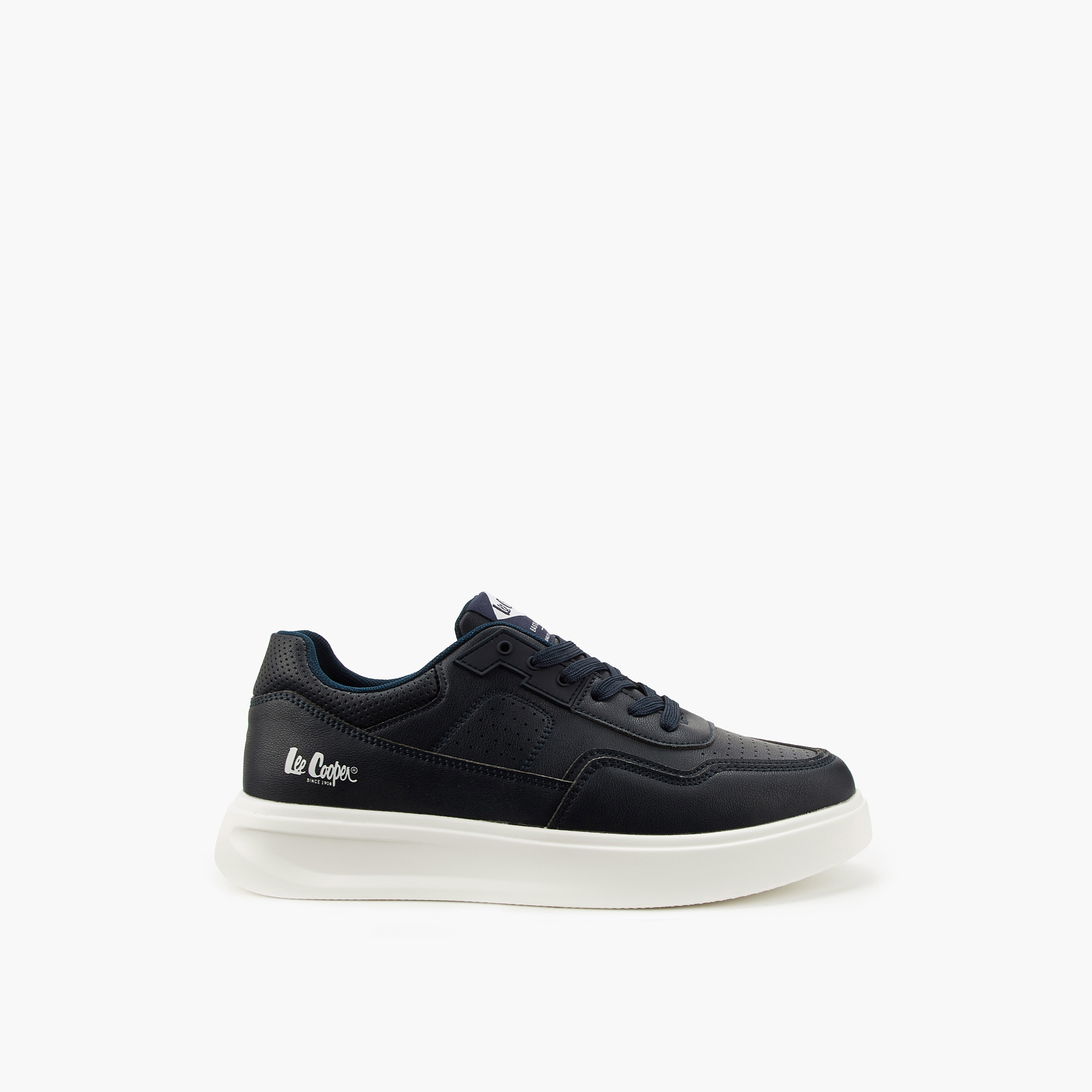 Lee Cooper Men's Panelled Lace-Up Ortholite Sneakers-men-shoes-sneakers-image-2