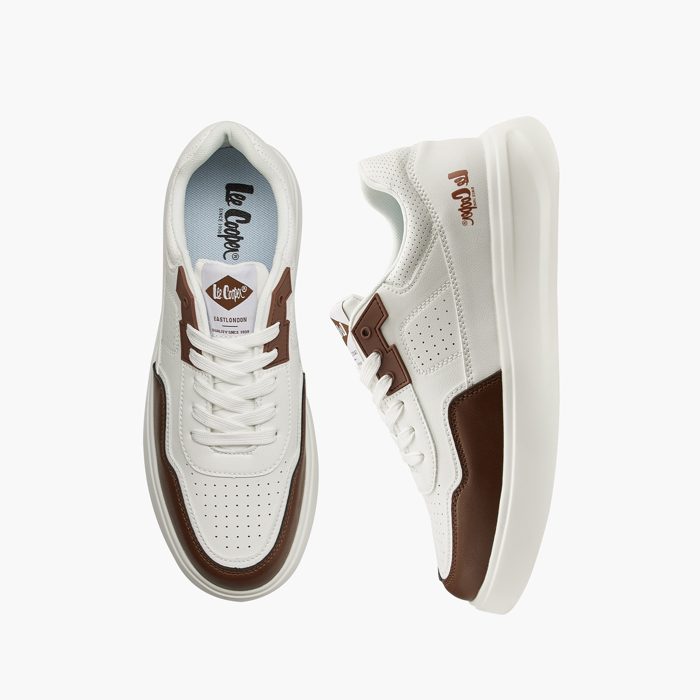 Lee Cooper Men's Panelled Lace-Up Ortholite Sneakers-men-shoes-sneakers-image-1