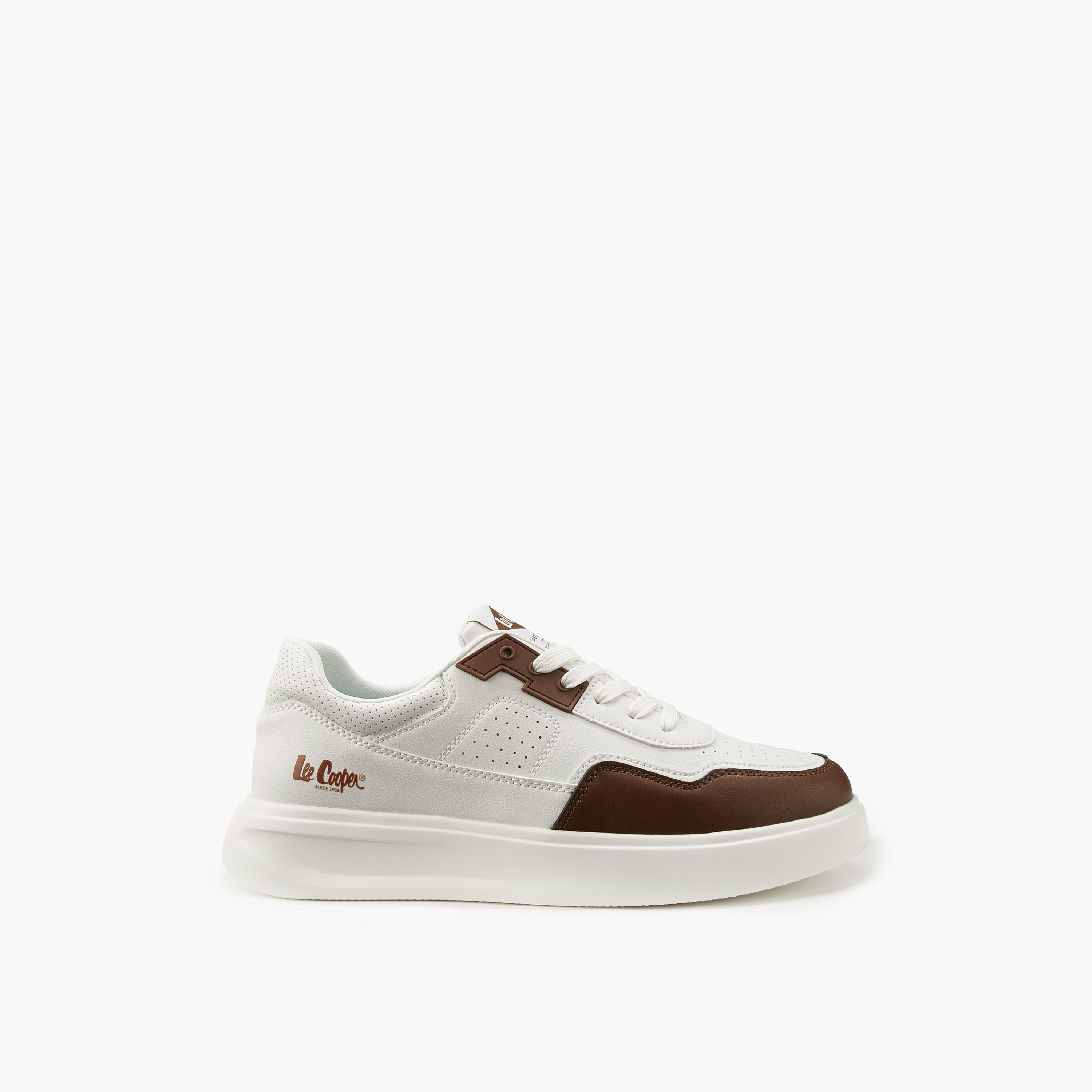 Lee Cooper Men's Panelled Lace-Up Ortholite Sneakers-men-shoes-sneakers-image-2