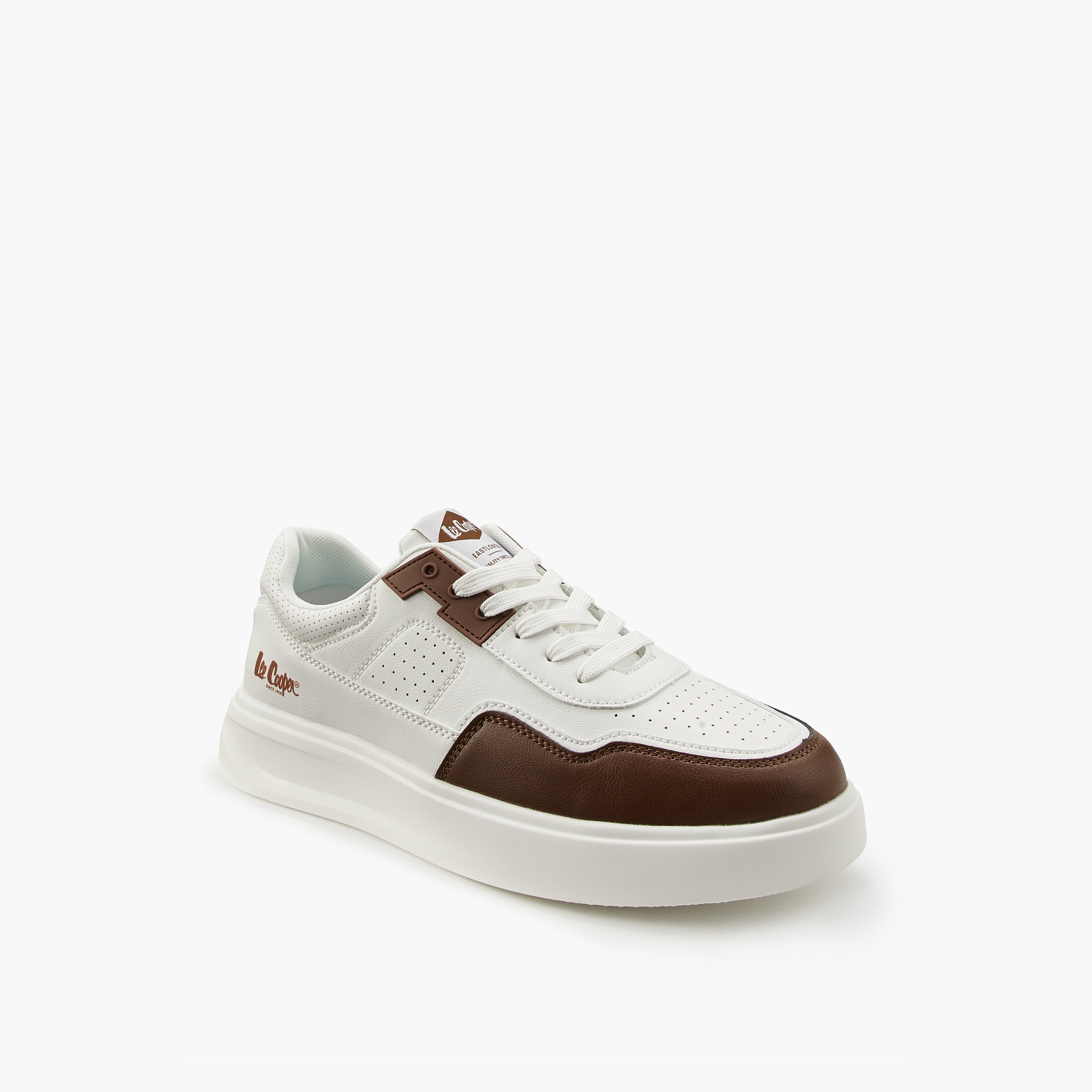 Lee Cooper Men's Panelled Lace-Up Ortholite Sneakers-men-shoes-sneakers-image-3