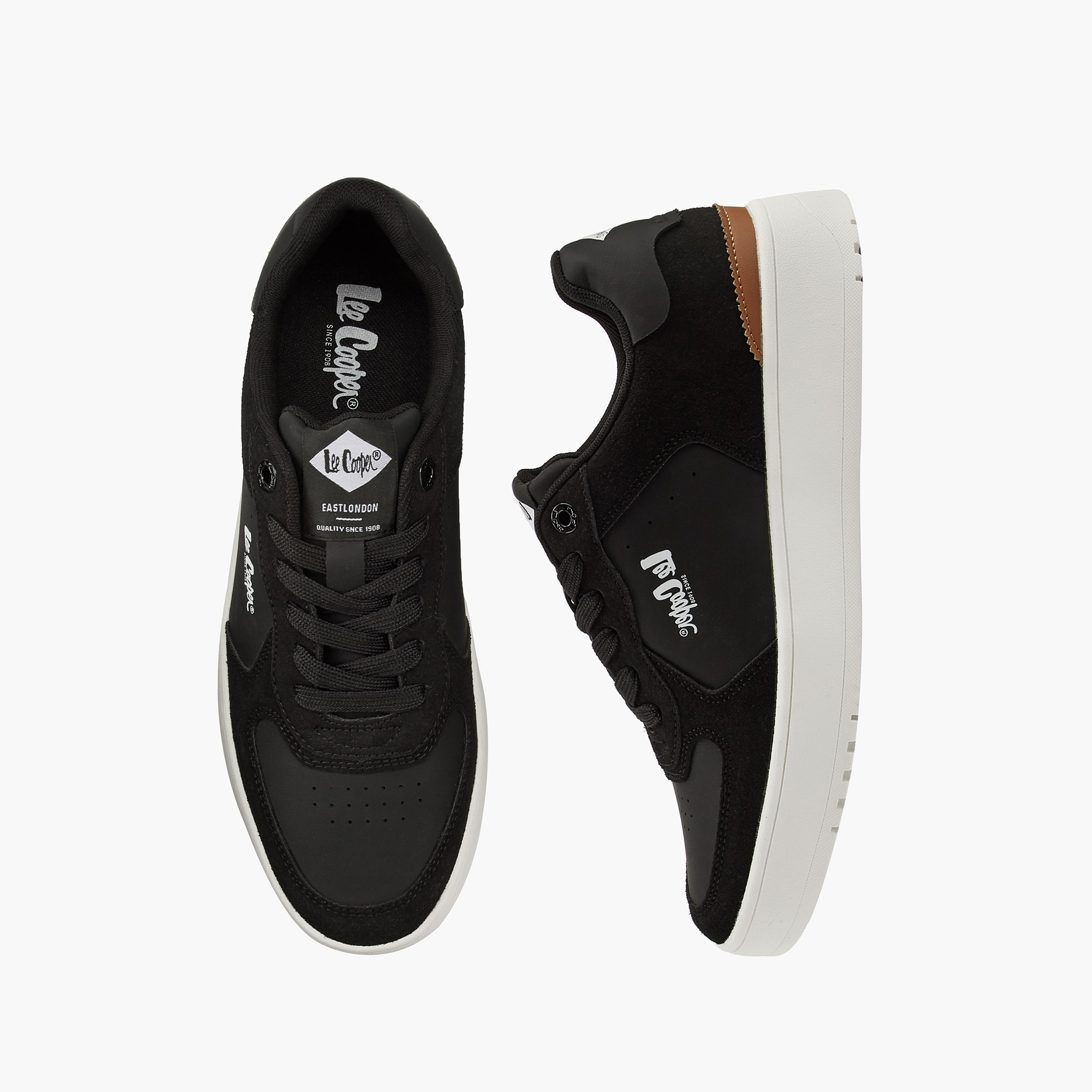 Lee Cooper Men's Panelled Lace-Up Ortholite Sneakers-men-shoes-sneakers-image-1