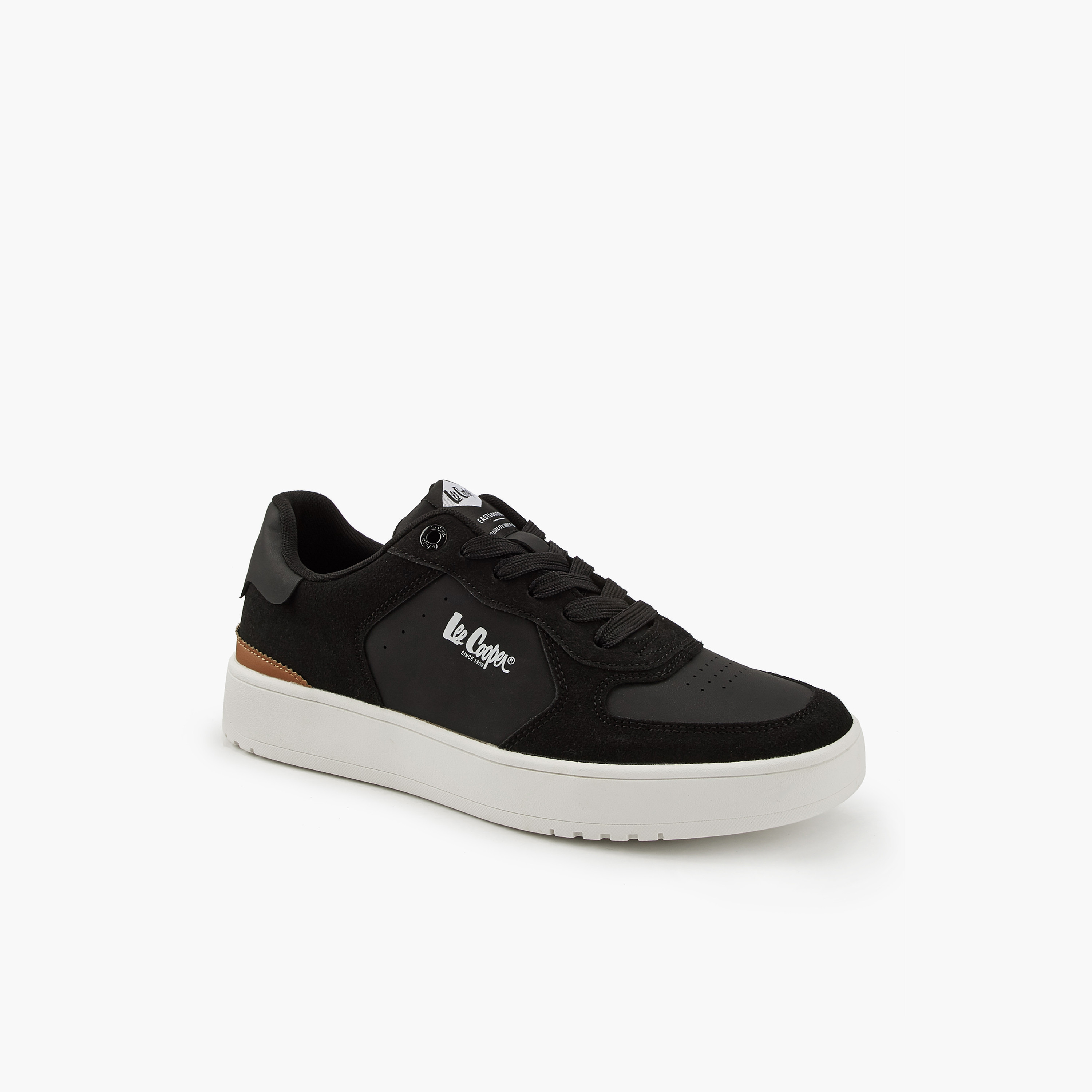 Lee Cooper Men's Panelled Lace-Up Ortholite Sneakers-men-shoes-sneakers-image-3